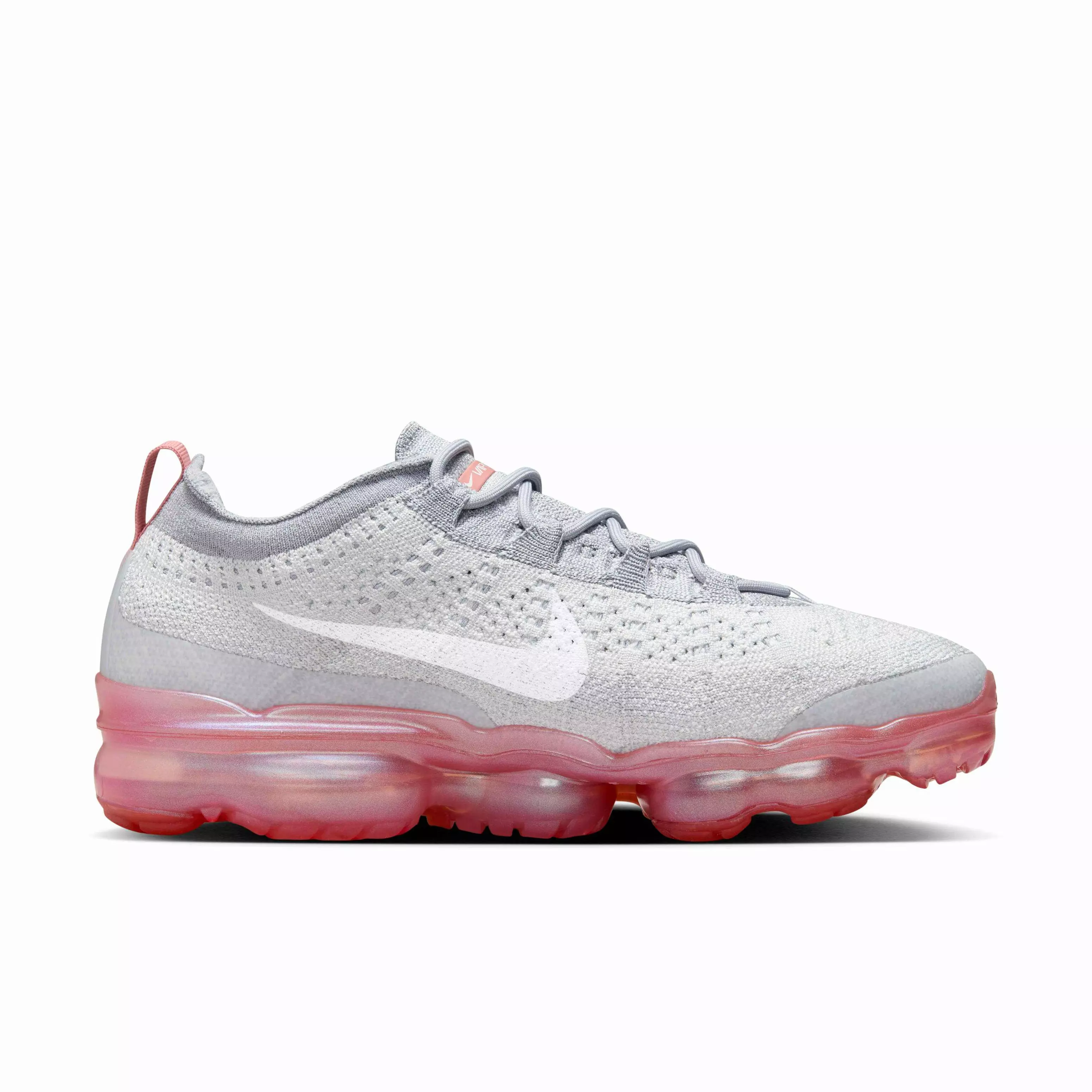 Nike Air VaporMax 2023 Flyknit "Photon Dust/Wolf Grey/Red Stardust/White" Women's Shoe - DUST/GREY/RED/WHITE