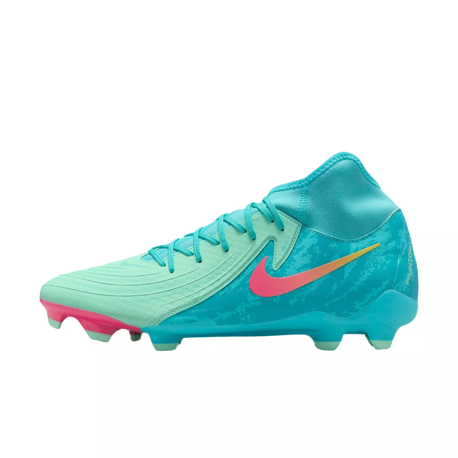 Nike Phantom Luna 2 Academy LV8 MG "Green Glow/Black" Men's Soccer Cleat - GREEN