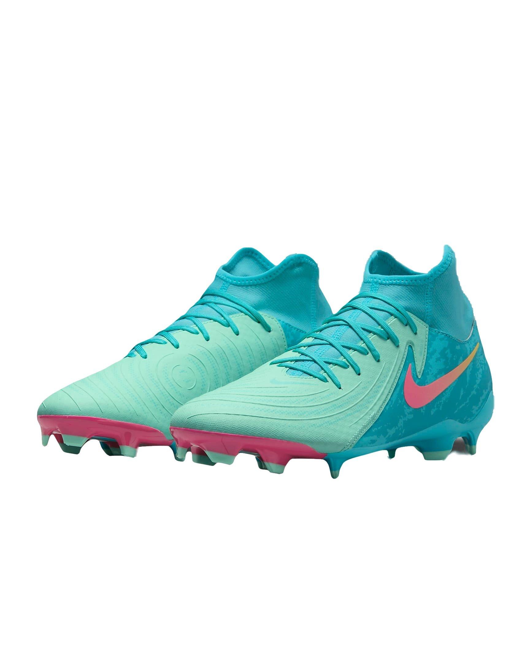 Nike Phantom Luna 2 Academy LV8 MG "Green Glow/Black" Men's Soccer Cleat - GREEN Thumbnail View 4