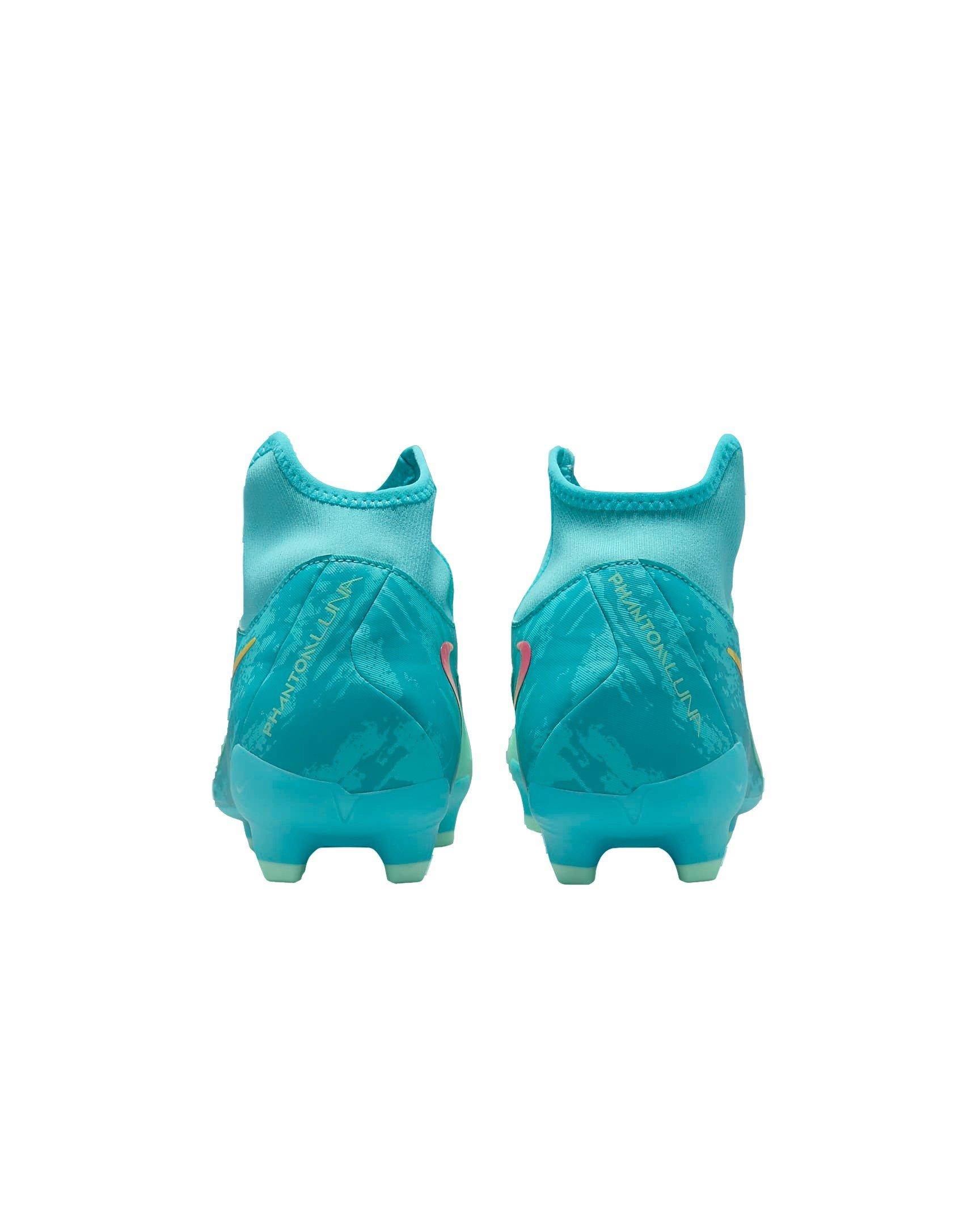 Nike Phantom Luna 2 Academy LV8 MG "Green Glow/Black" Men's Soccer Cleat - GREEN Thumbnail View 5