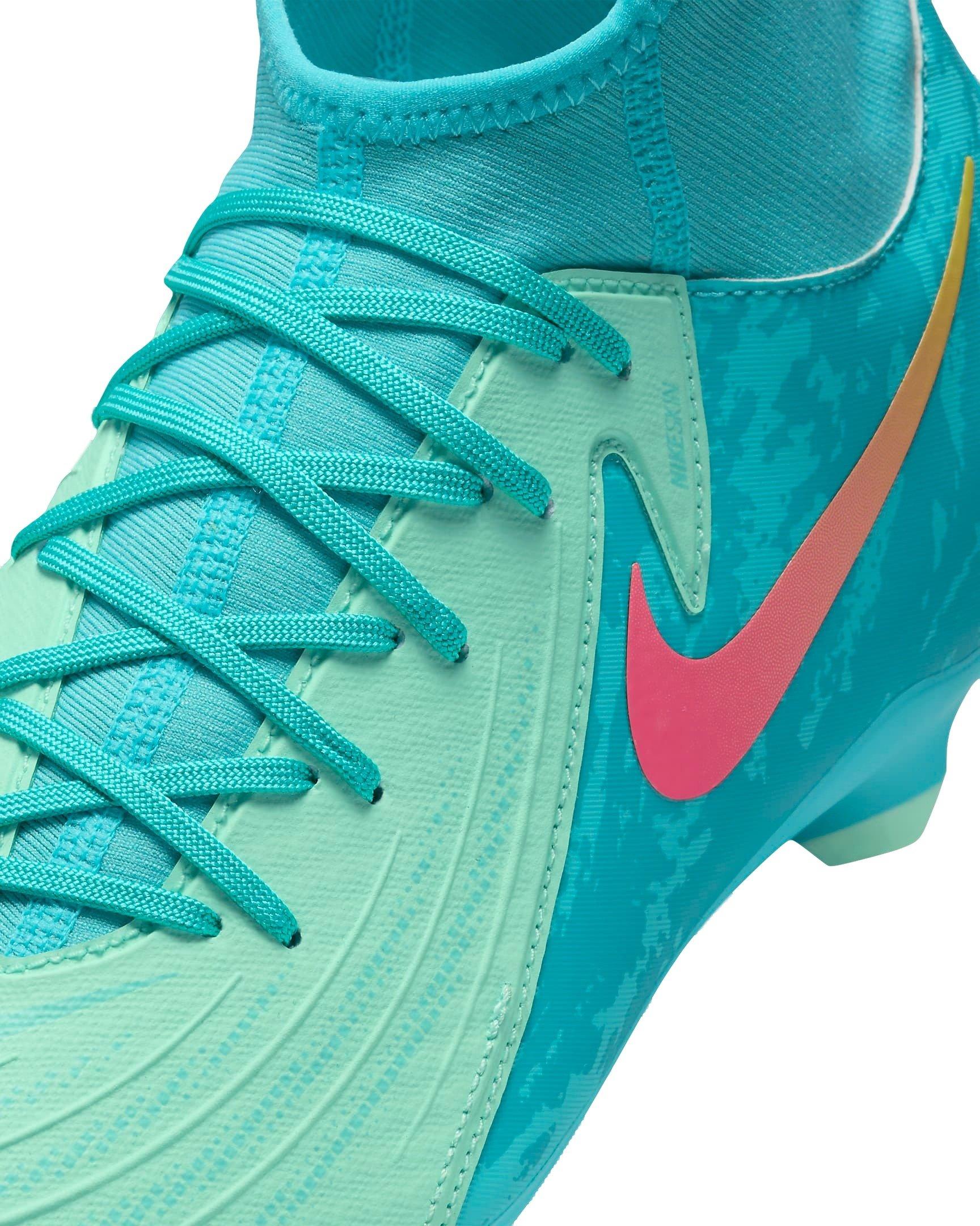 Nike Phantom Luna 2 Academy LV8 MG "Green Glow/Black" Men's Soccer Cleat - GREEN Thumbnail View 6