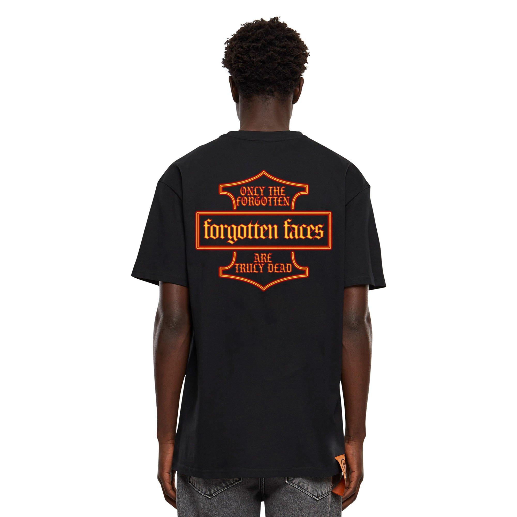 Forgotten Faces Men's Hawk & Python Tee - BLACK Thumbnail View 2