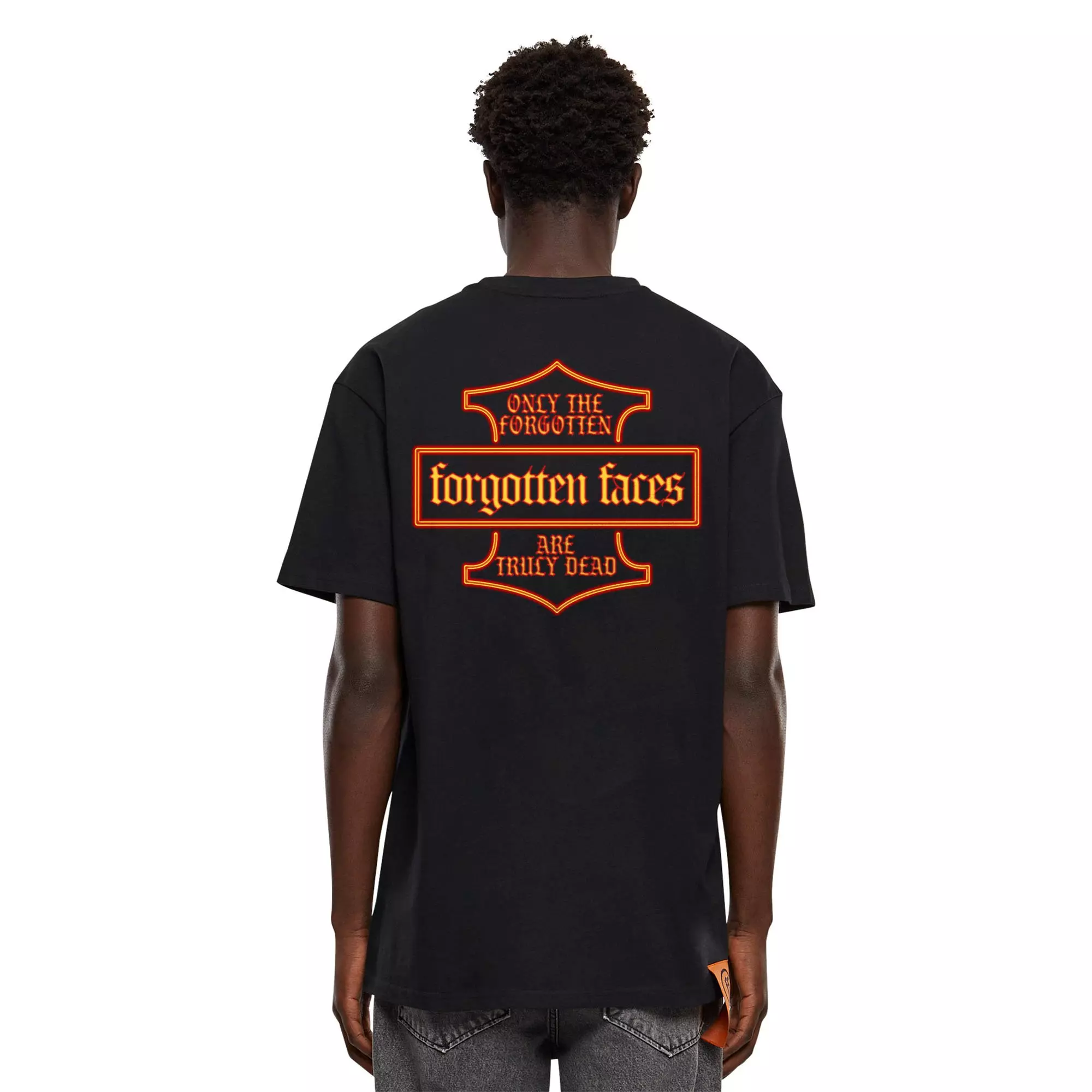 Forgotten Faces Men's Hawk & Python Tee - BLACK