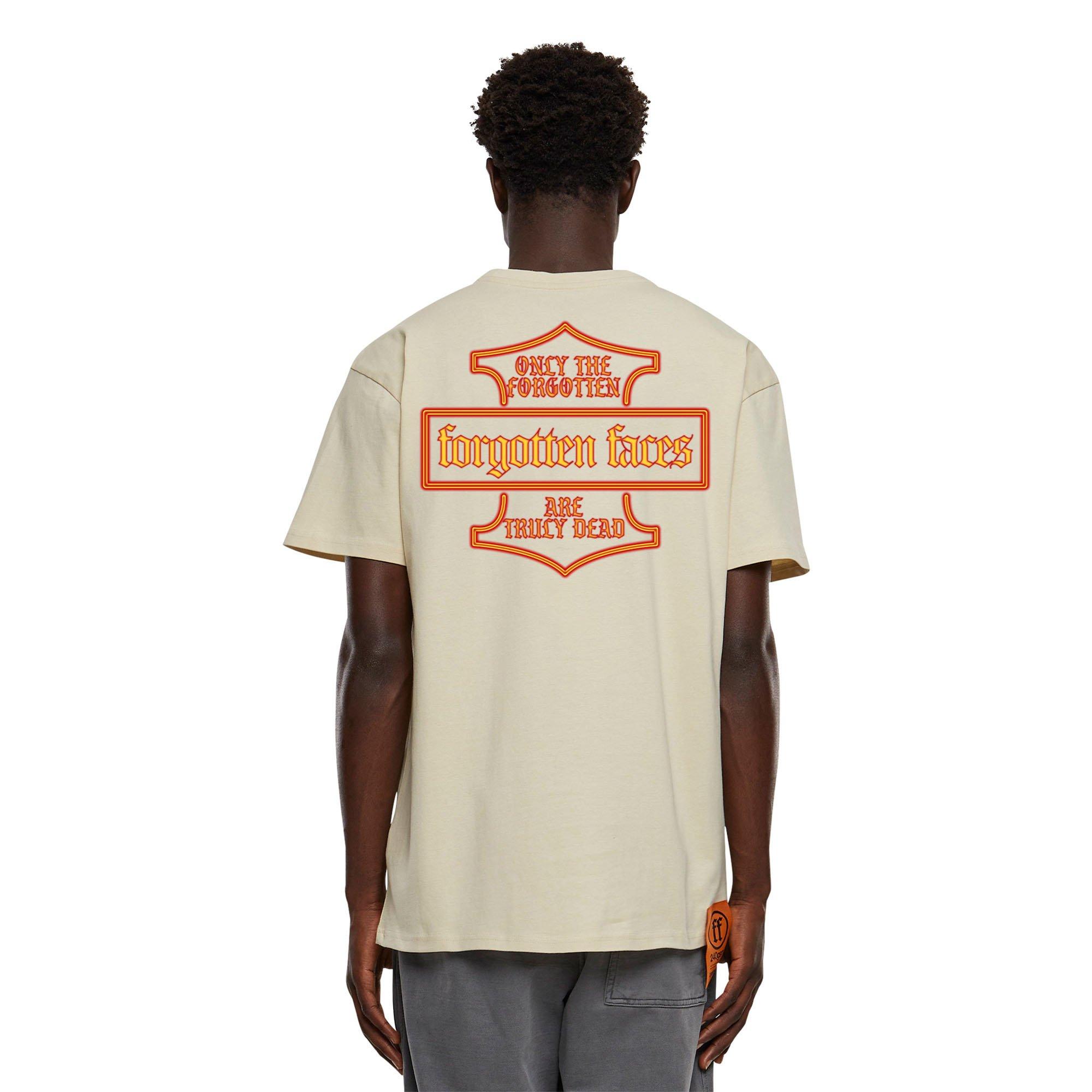 Forgotten Faces Men's Hawk & Python Tee - SAND Thumbnail View 2