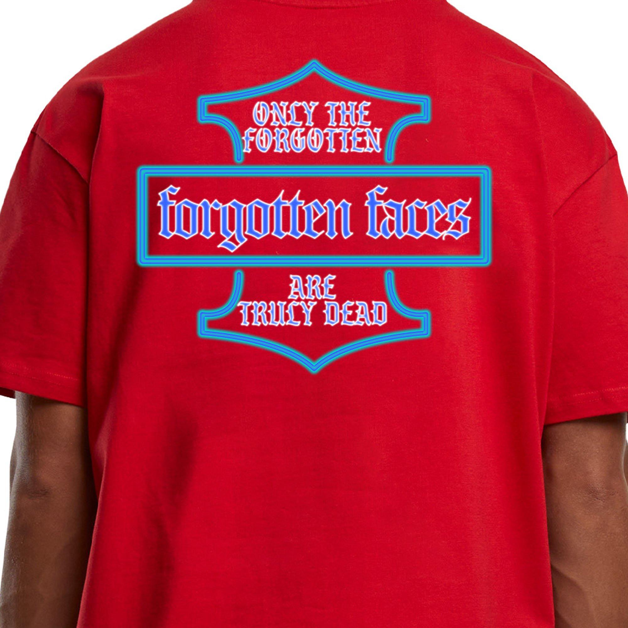 Forgotten Faces Men's Hawk & Python Tee - RED Thumbnail View 4