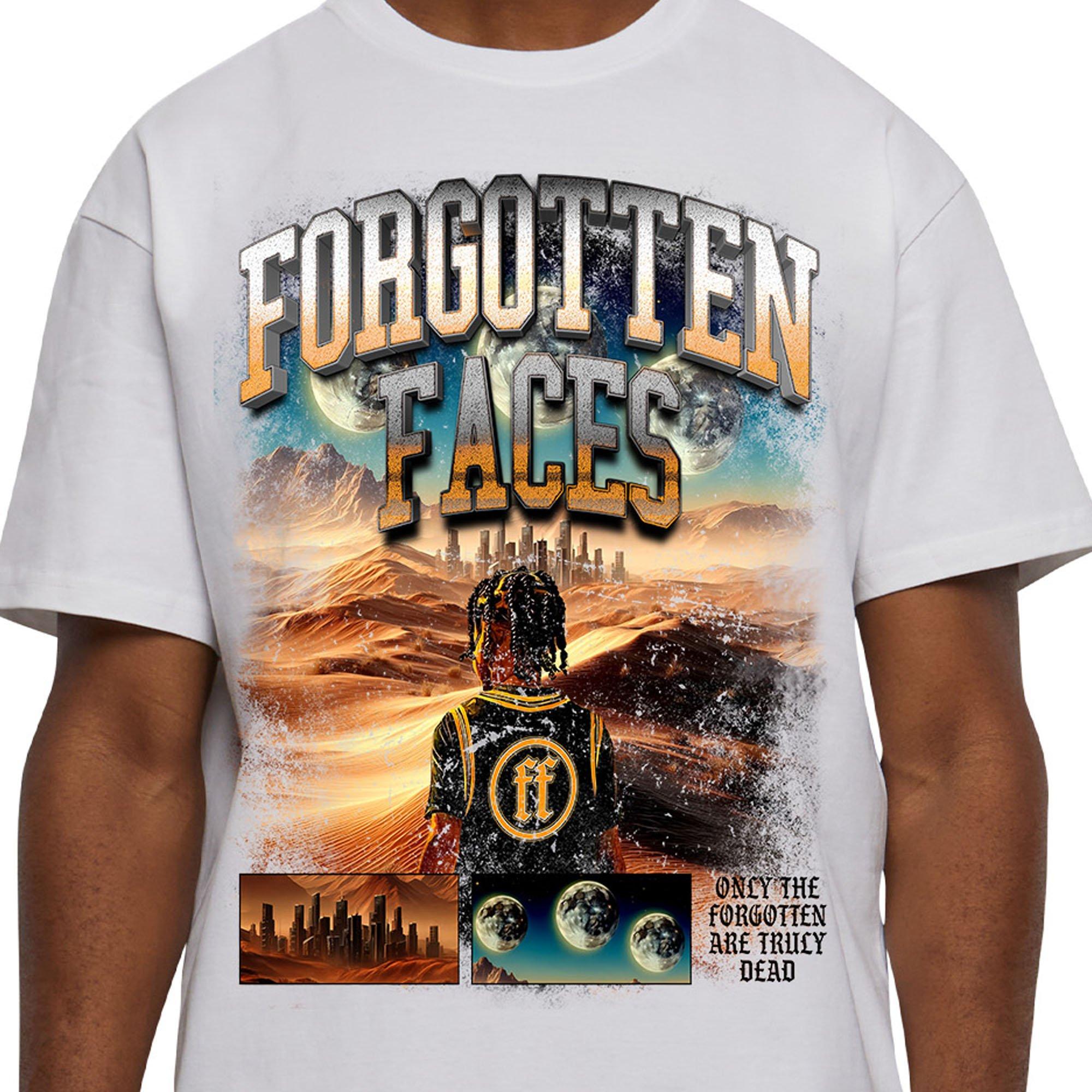 Forgotten Faces Men's Desert Planet Tee - WHITE Thumbnail View 3