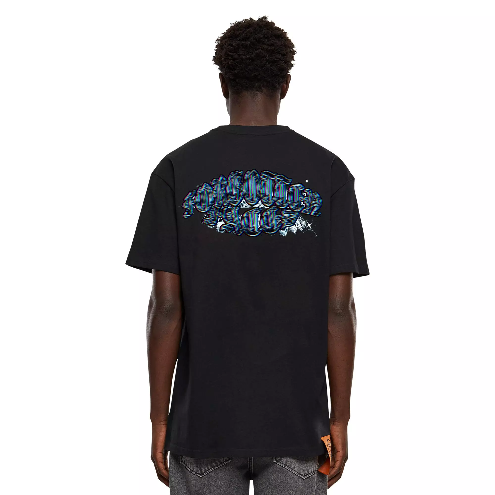 Forgotten Faces Men's Diamond Grill Tee - BLACK