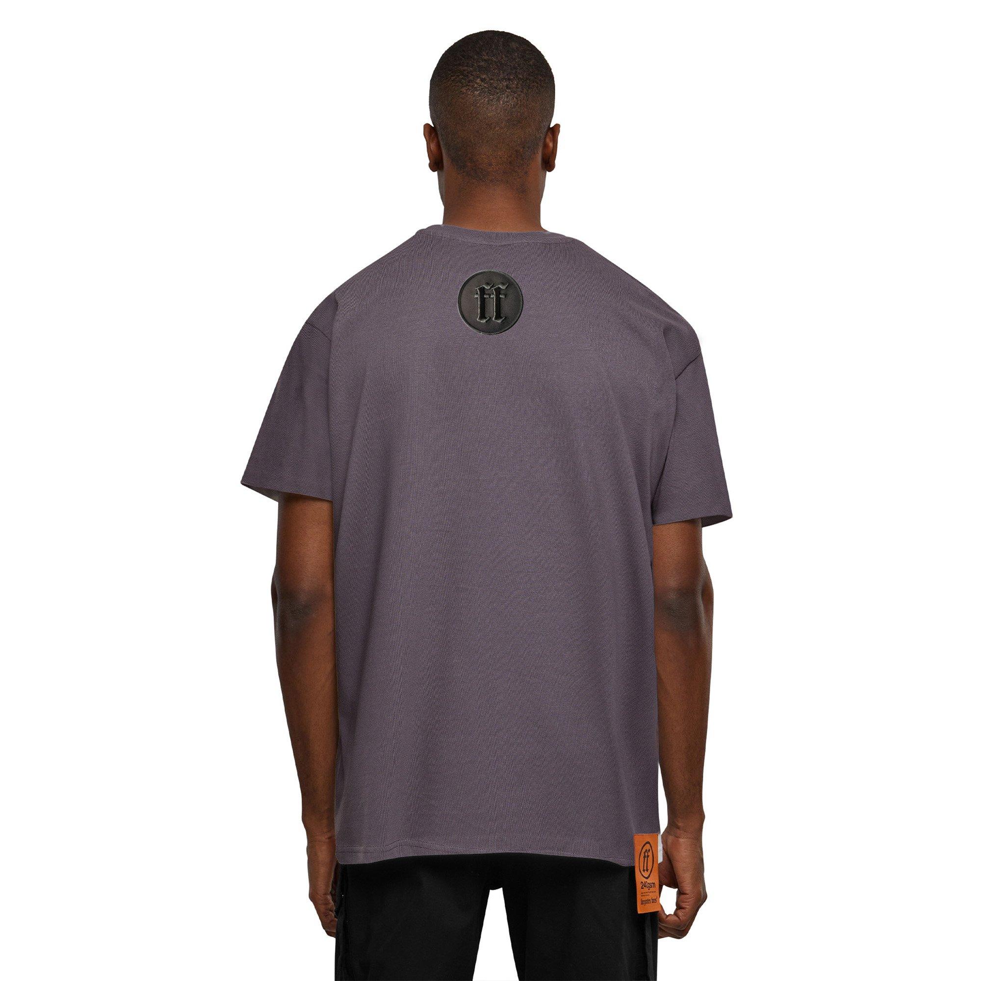 Forgotten Faces Men's Pixel Skull Tee - GREY Thumbnail View 2