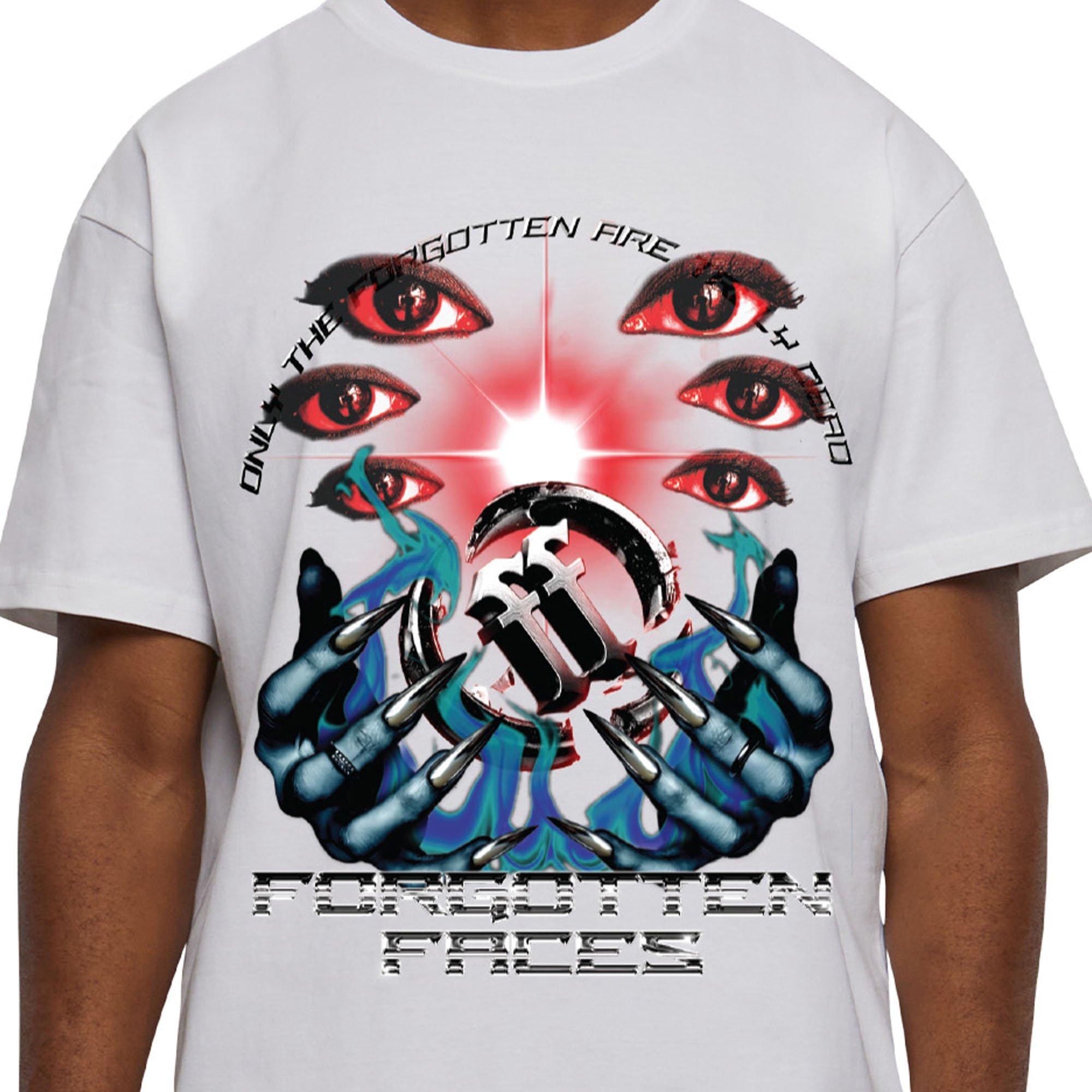 Forgotten Faces Men's Universe Tee - WHITE Thumbnail View 3