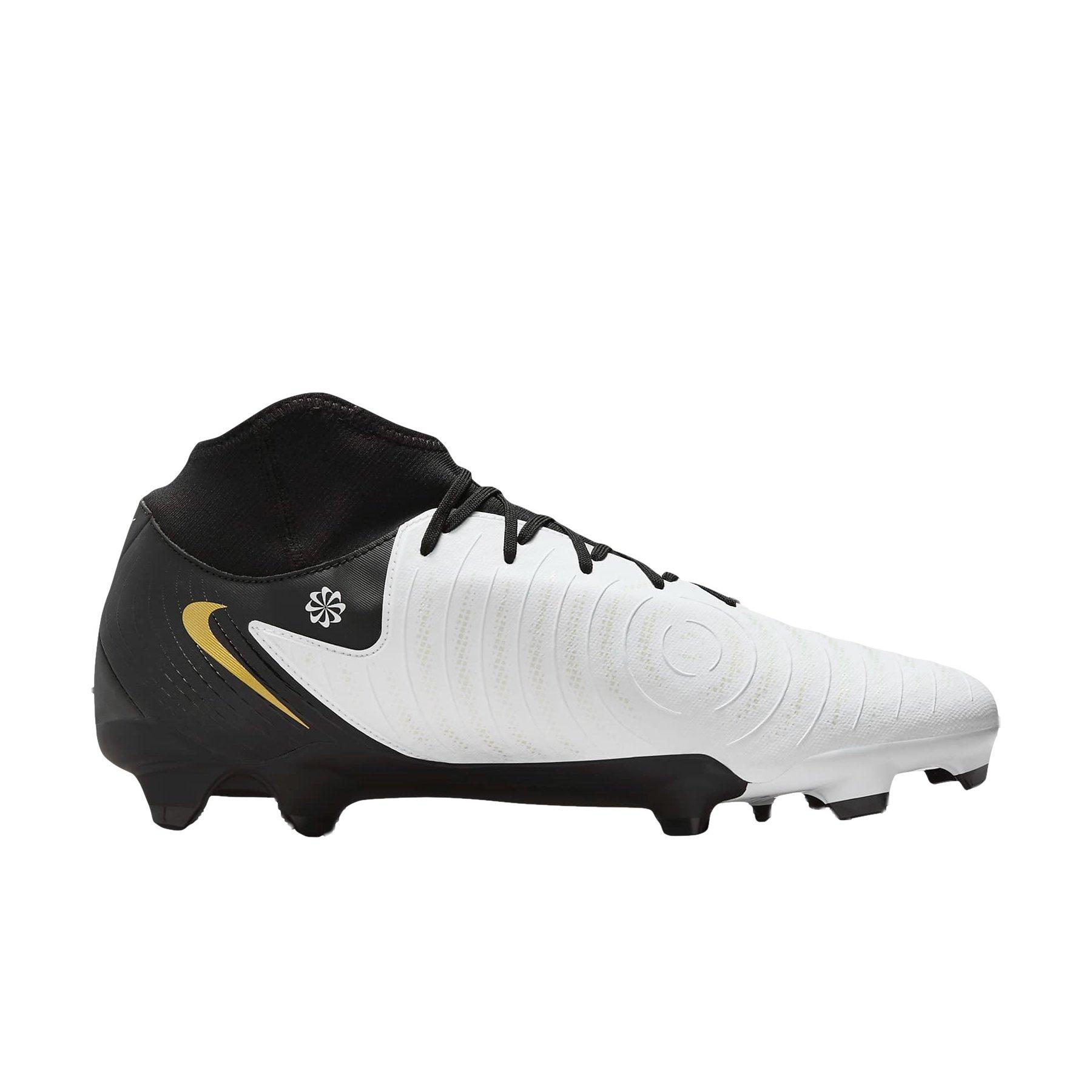 Nike Phantom Luna 2 Academy MG "White/Metallic Gold Coin/Black" Men's Soccer Cleat - WHITE/GOLD/BLACK Thumbnail View 1