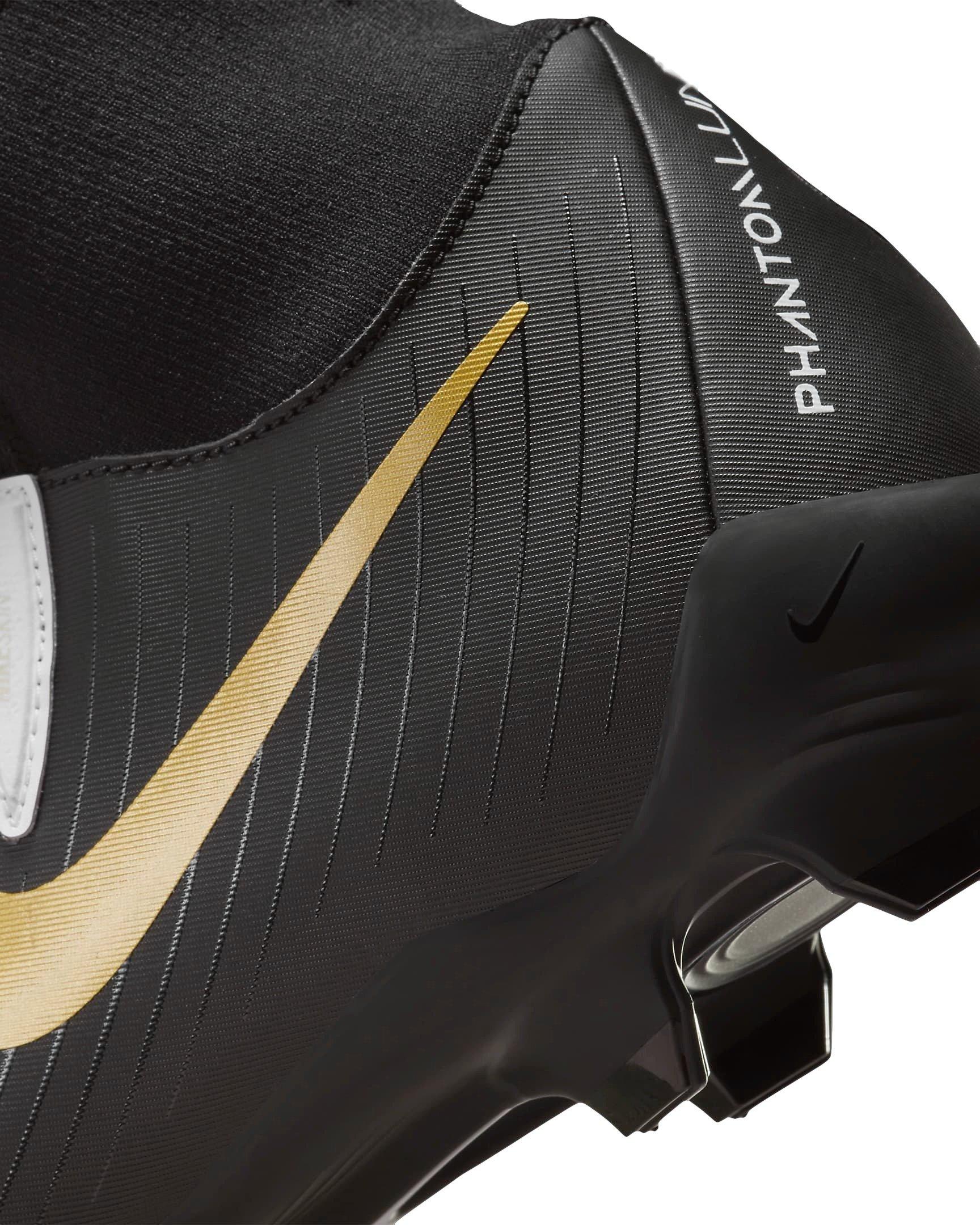 Nike Phantom Luna 2 Academy MG "White/Metallic Gold Coin/Black" Men's Soccer Cleat - WHITE/GOLD/BLACK Thumbnail View 8