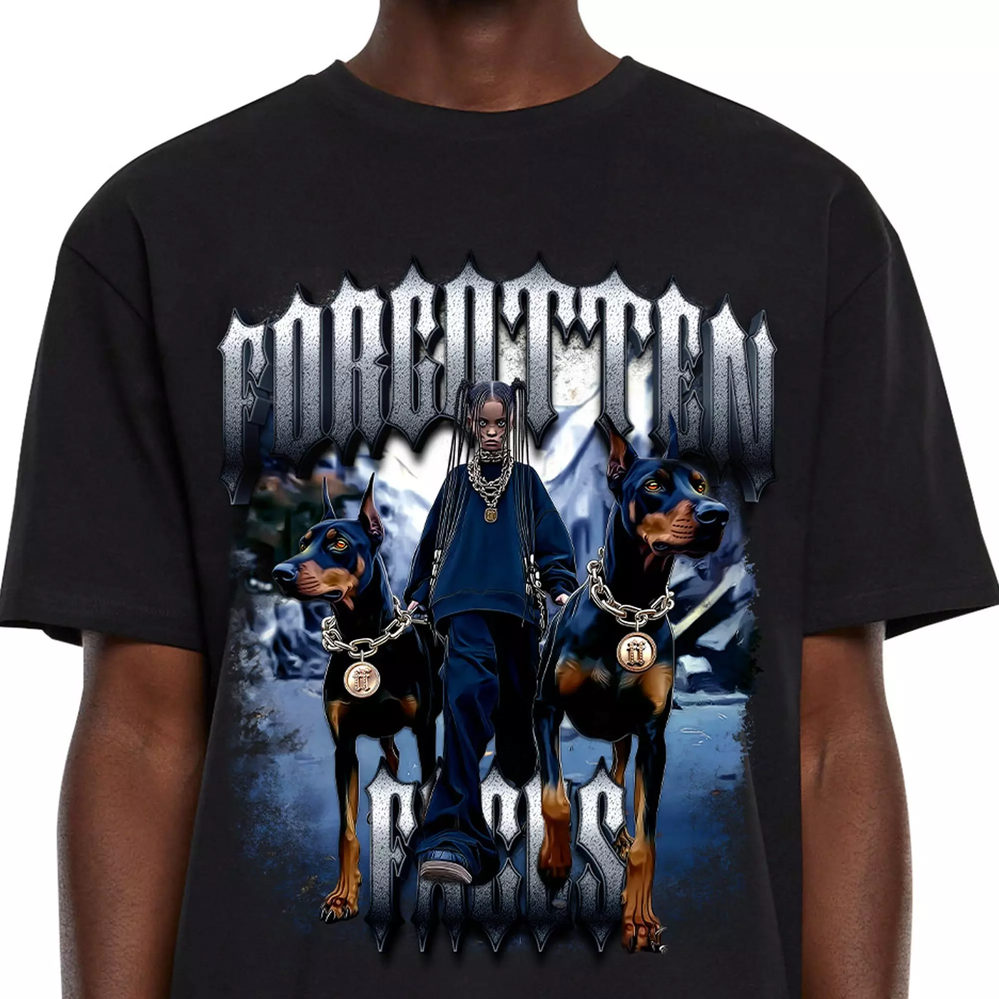 Forgotten Faces Men's My Block Tee - BLACK