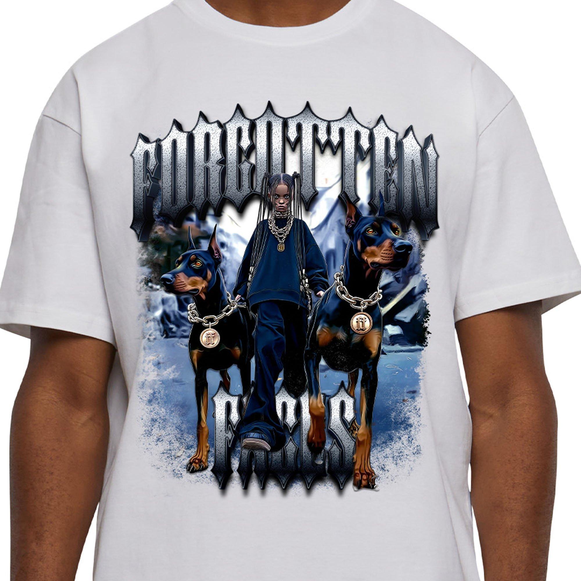 Forgotten Faces Men's My Block Tee - WHITE Thumbnail View 3