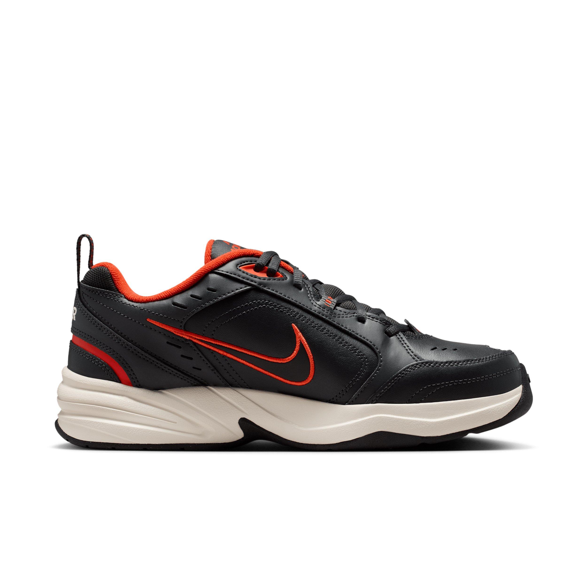 Nike Air Monarch IV Men\'s White, Black, and Red Shoes Nike Air Monarch IV 4E Wide Men main image 4