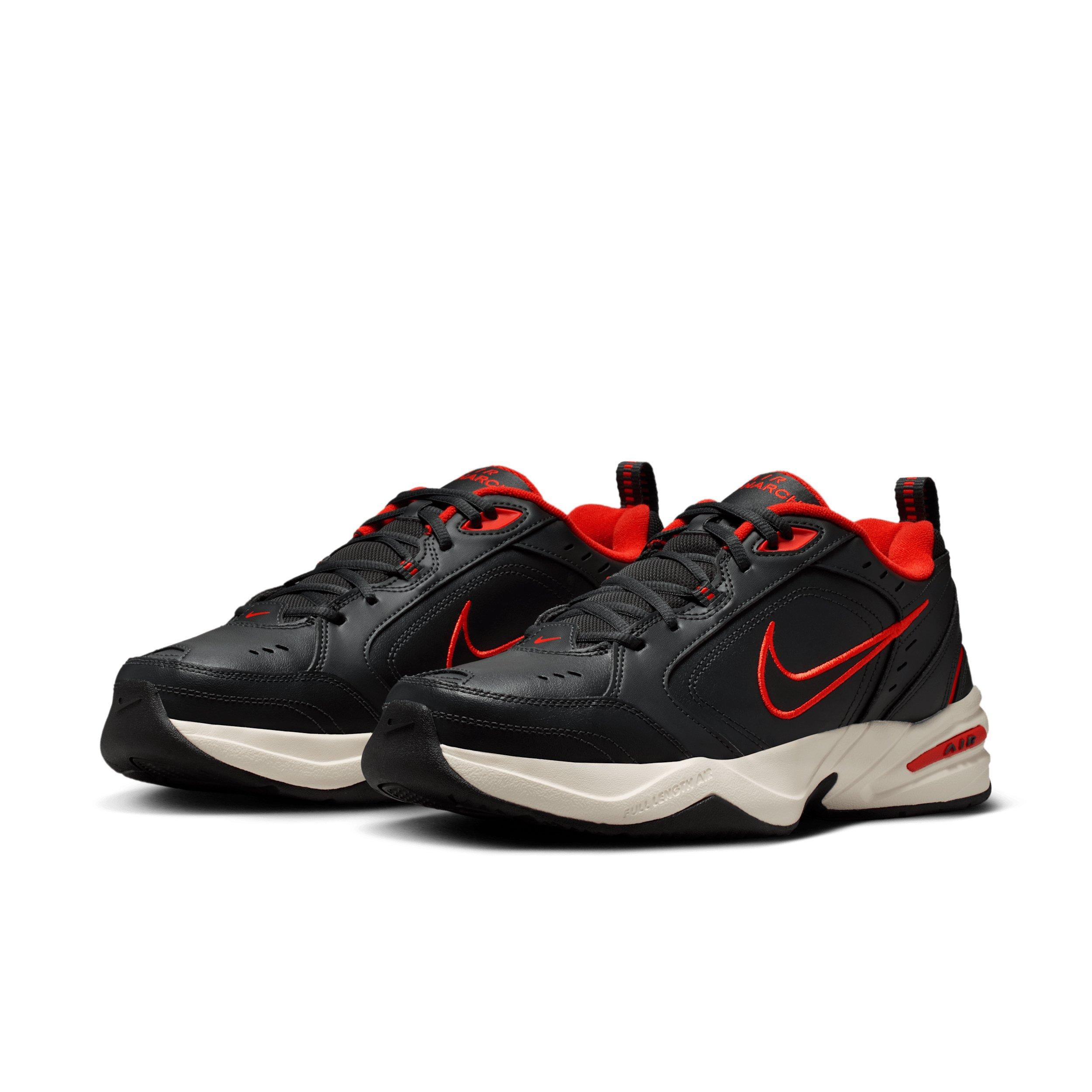 Nike Air Monarch IV "Dark Smoke Grey/Picante Red/Pale Ivory/Black" Men's Shoe - DK GREY/RED/IVORY/BLACK Thumbnail View 3