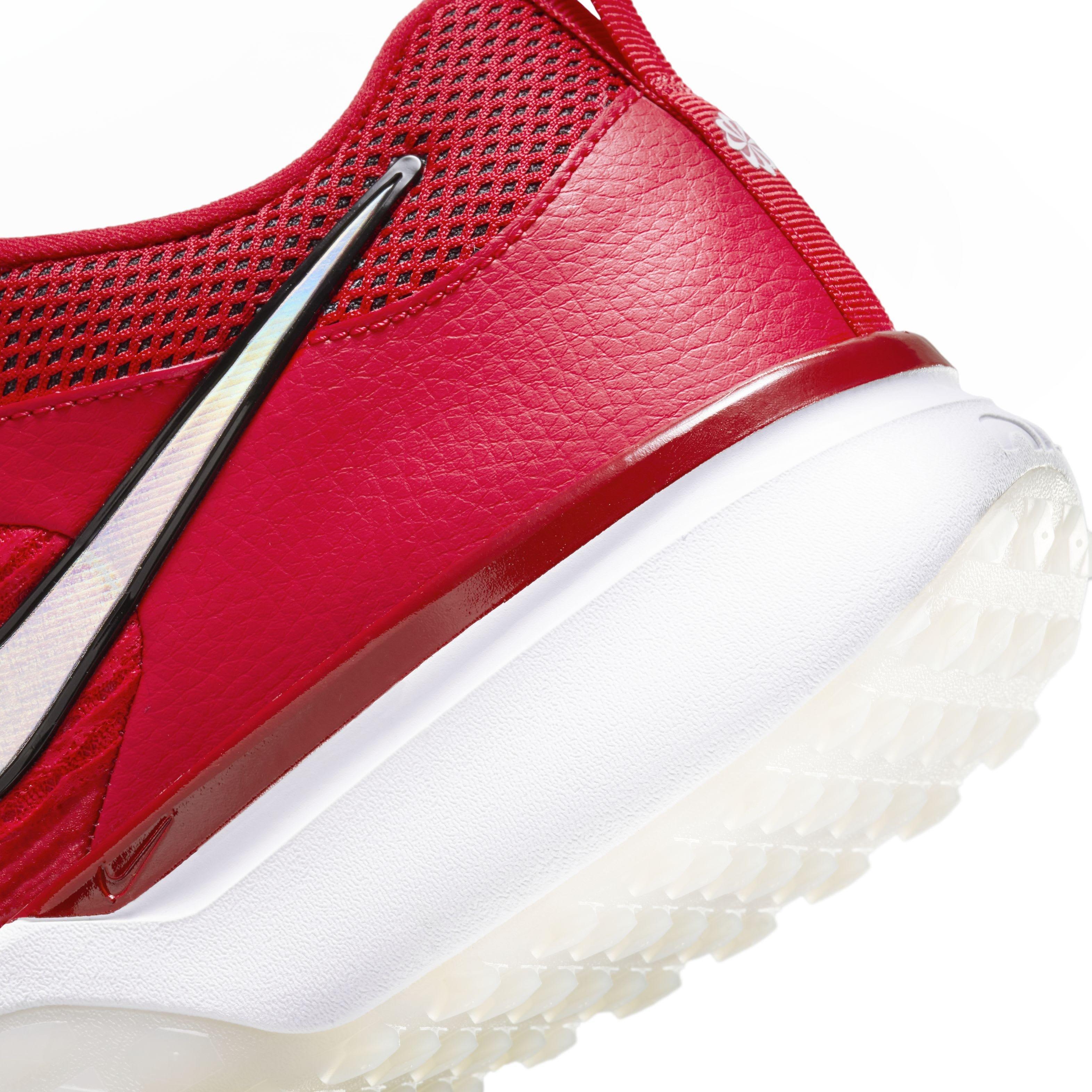 Red nike cheap baseball turf shoes