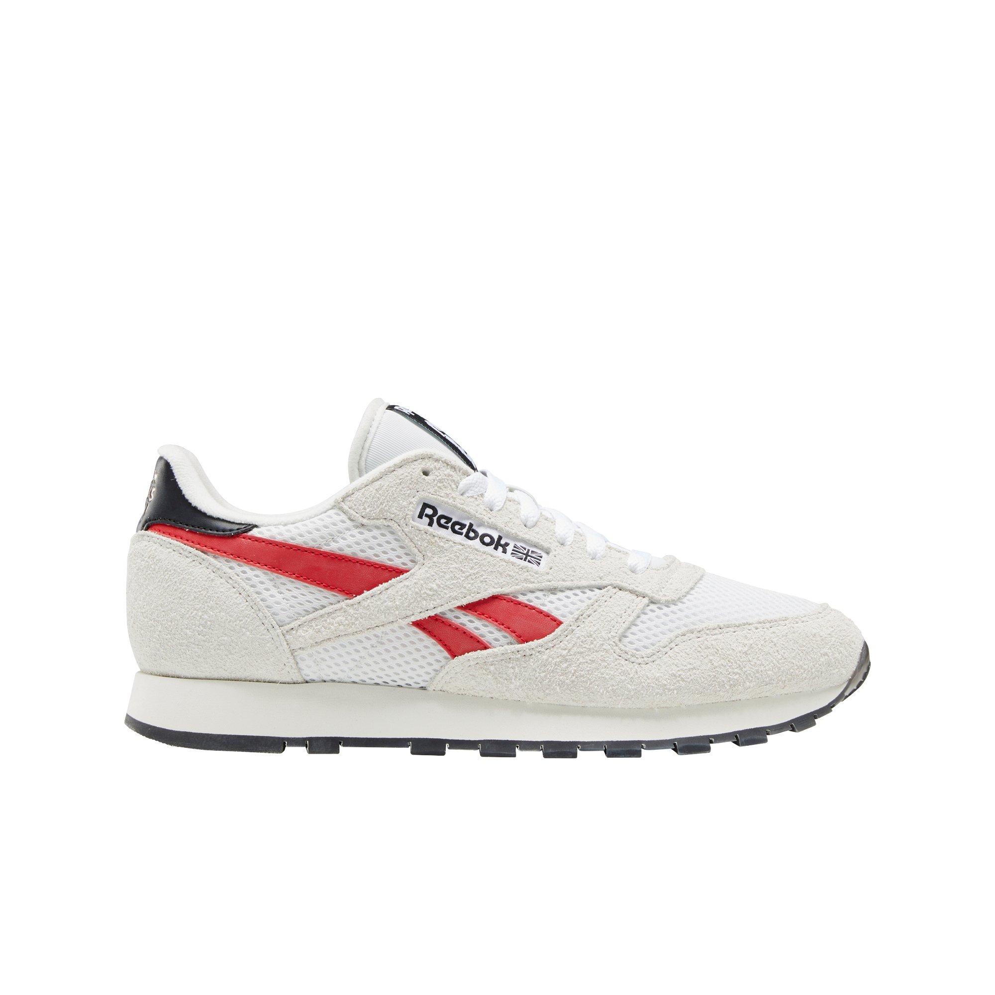 Reebok Human Rights Now Classic Leather Pure Grey 1 Vector Red Unisex Shoe Hibbett City Gear