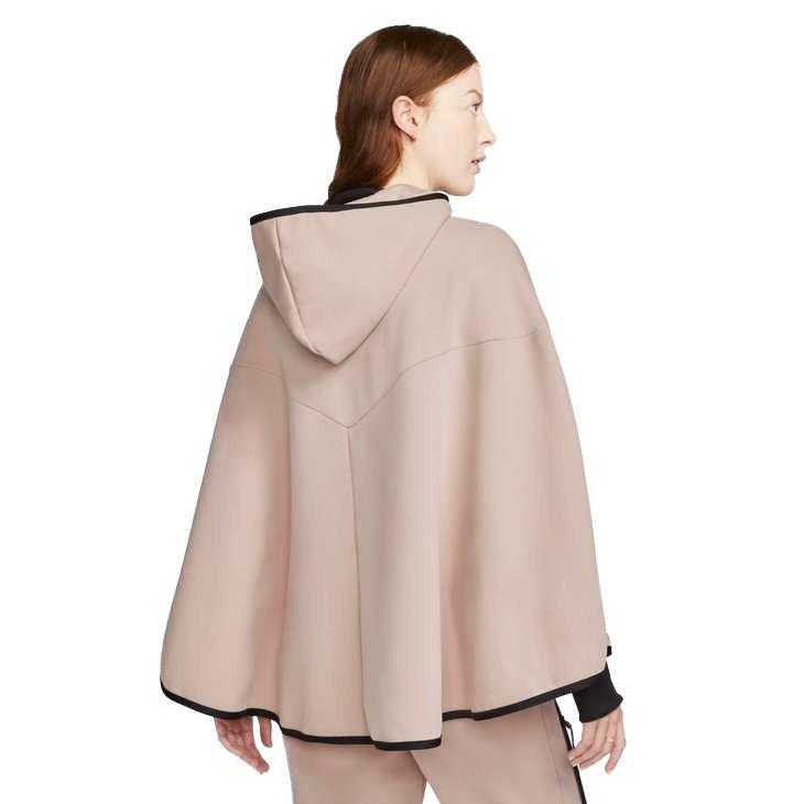 Nike Women's Sportswear Tech Fleece Essential Oversized Poncho - PINK Thumbnail View 2