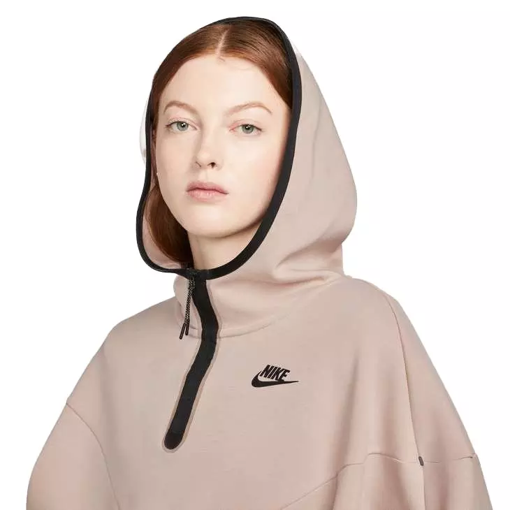Nike Women's Sportswear Tech Fleece Essential Oversized Poncho - PINK