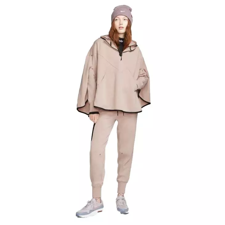 Nike Women's Sportswear Tech Fleece Essential Oversized Poncho - PINK