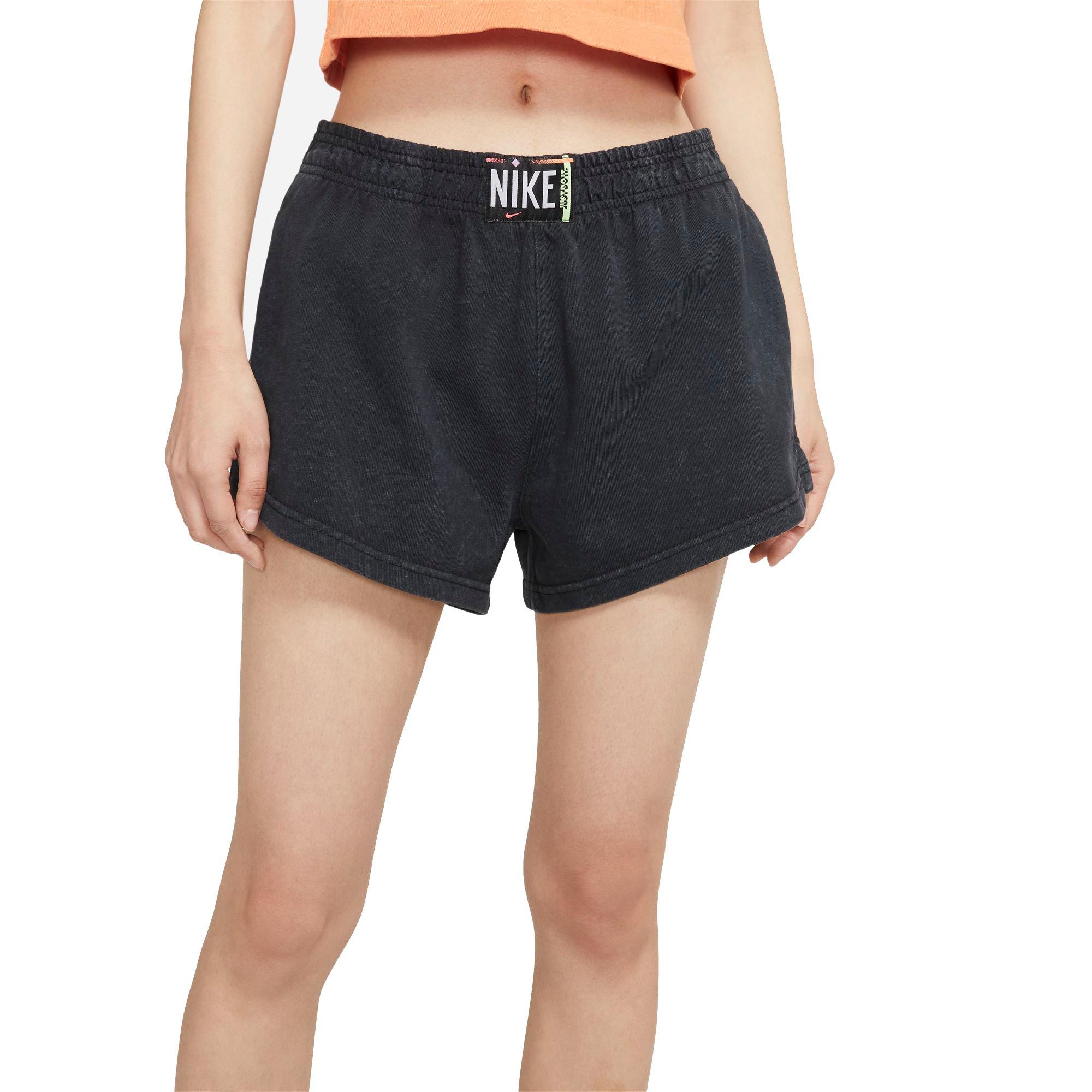 Nike Women's Sportswear Acid Wash Shorts - BLACK Thumbnail View 1