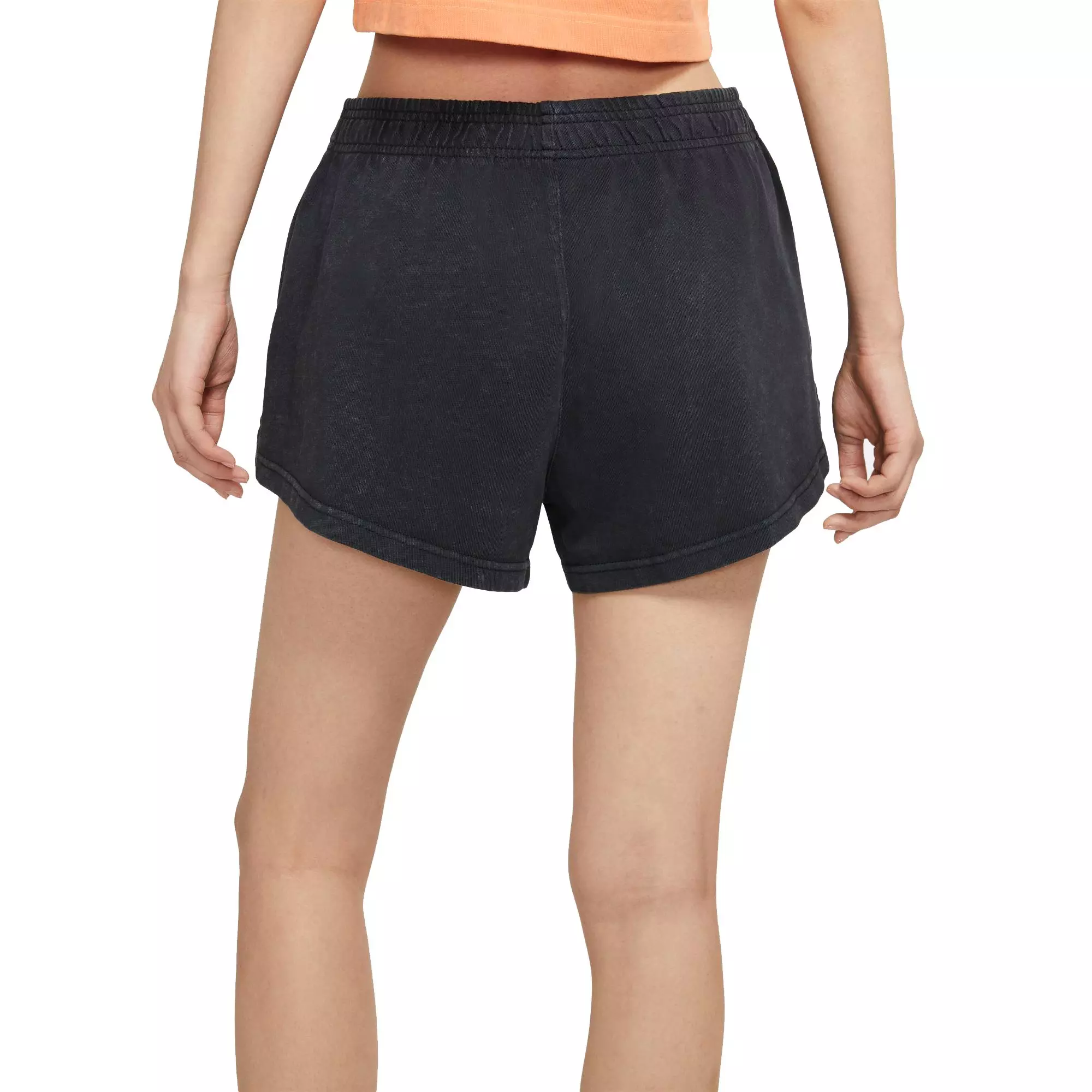 Nike Women's Sportswear Acid Wash Shorts - BLACK