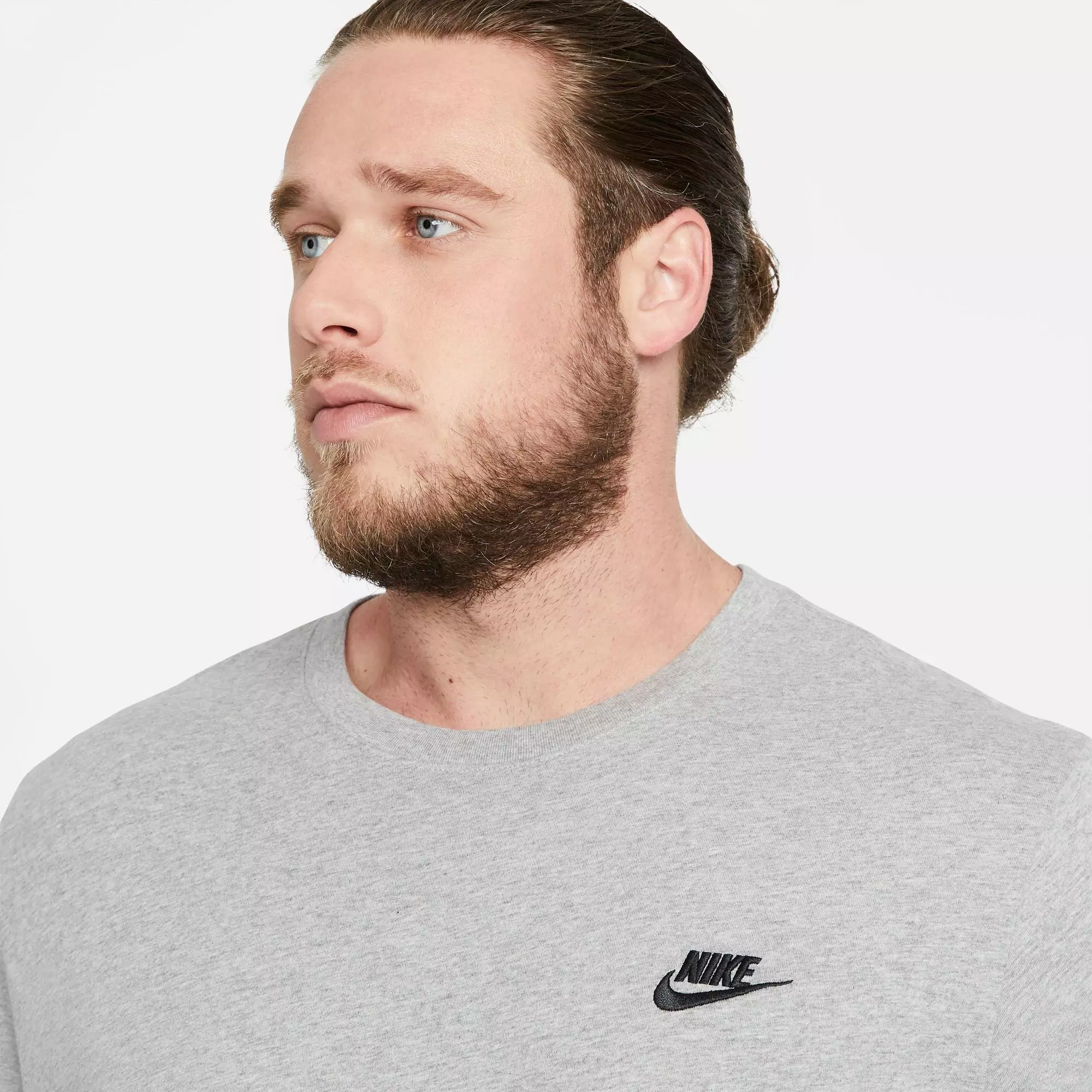 Nike Men's Sportswear Club Tee - GREY/BLACK