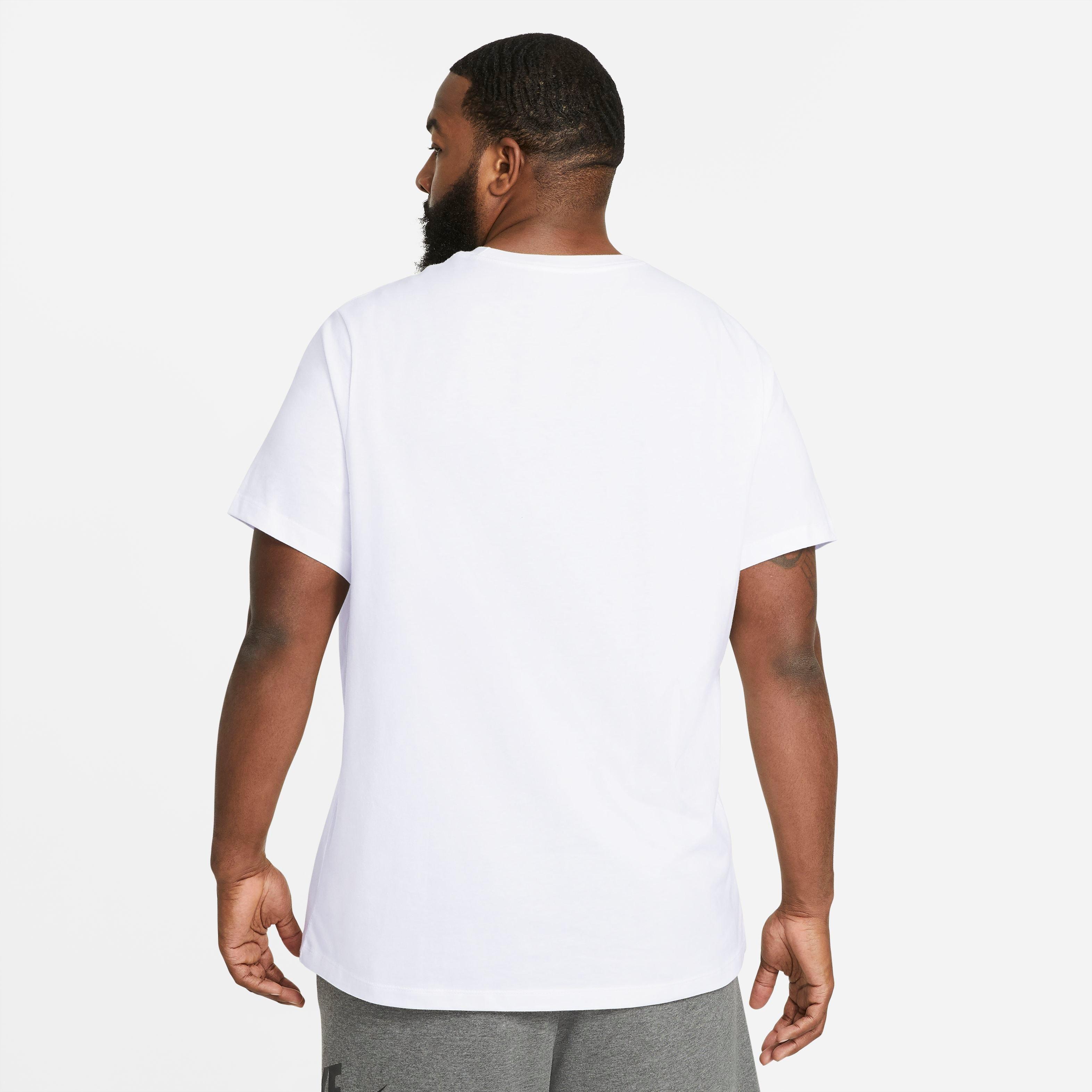Nike Men's Sportswear Icon Futura Tee-White/Black - WHITE/BLACK Thumbnail View 2