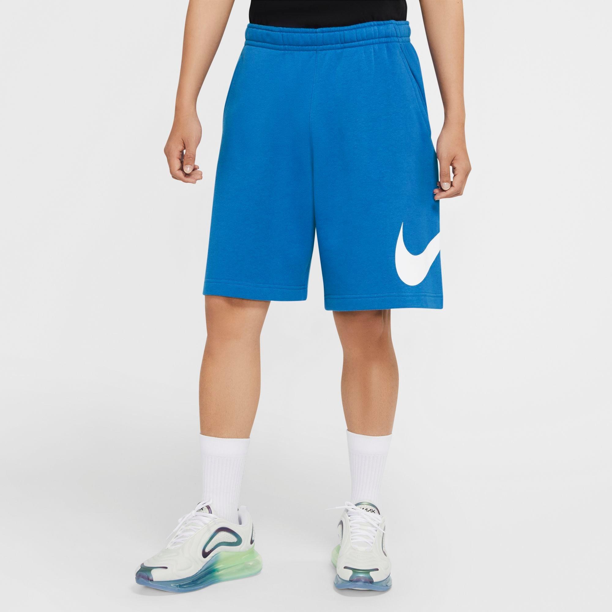 Nike Men's Club Sportswear Graphic Shorts-Psychic Blue - Hibbett
