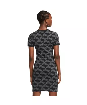 Nike Monogram all over logo print bodycon dress in pink