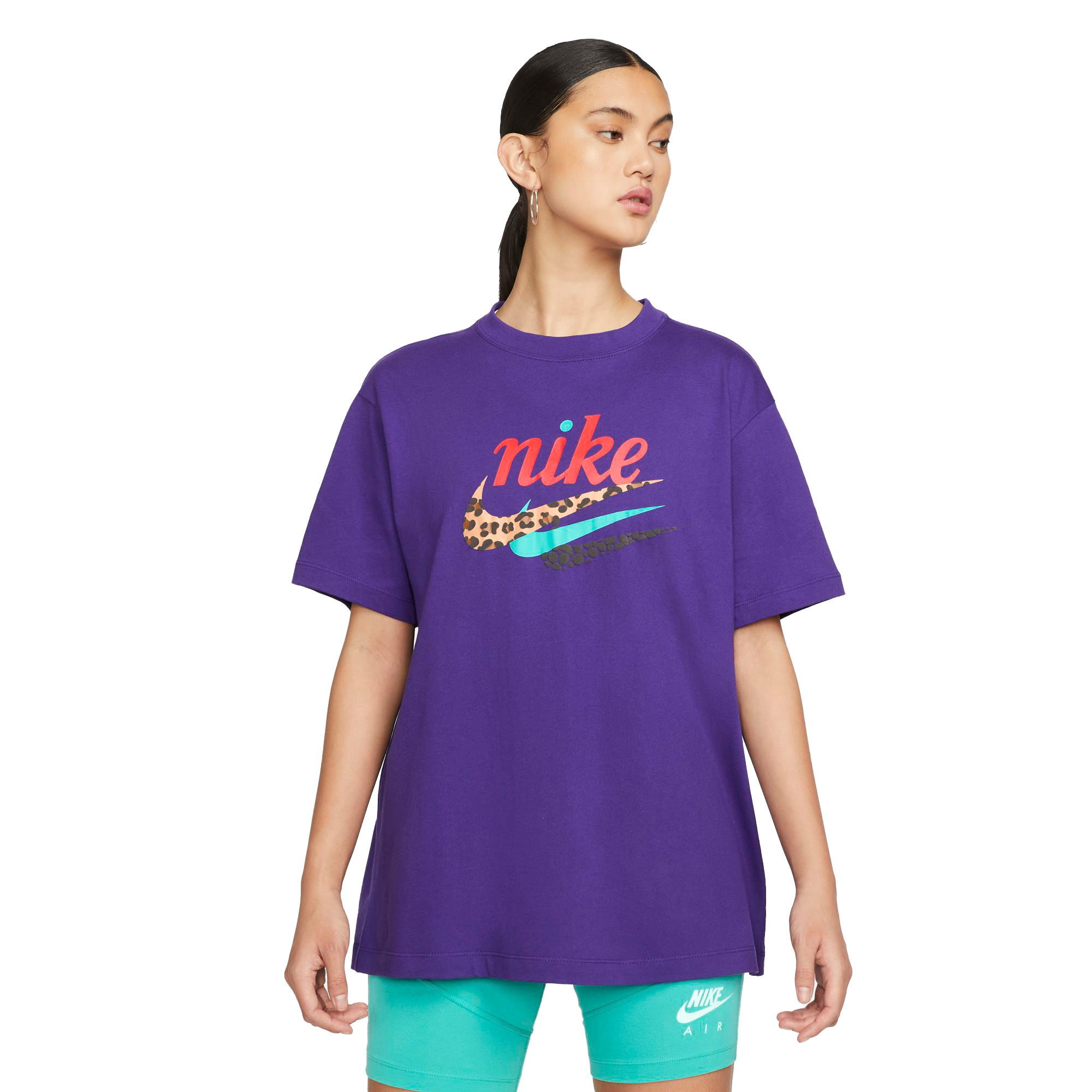 Purple nike clearance shirt womens