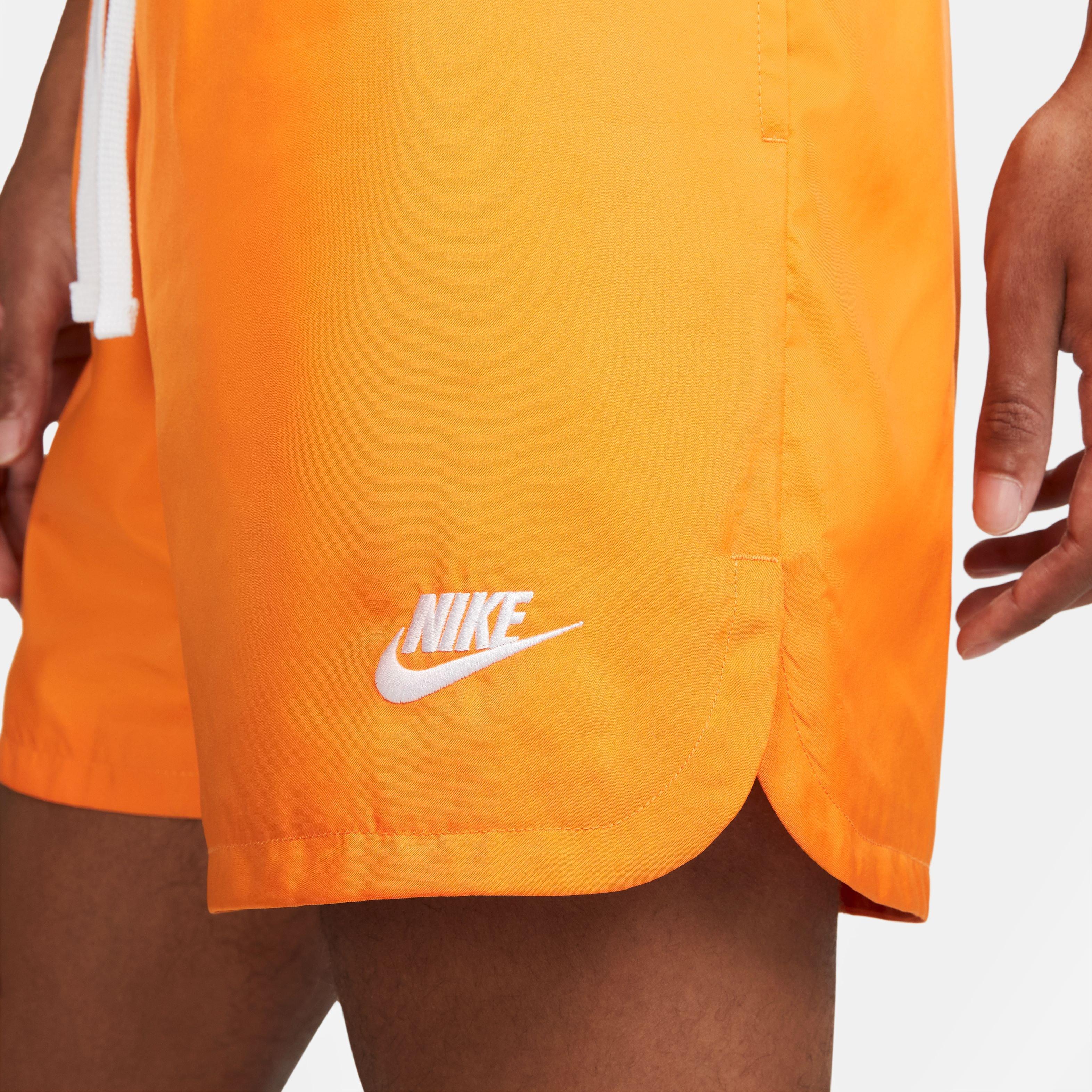 Nike woven clearance logo shorts orange