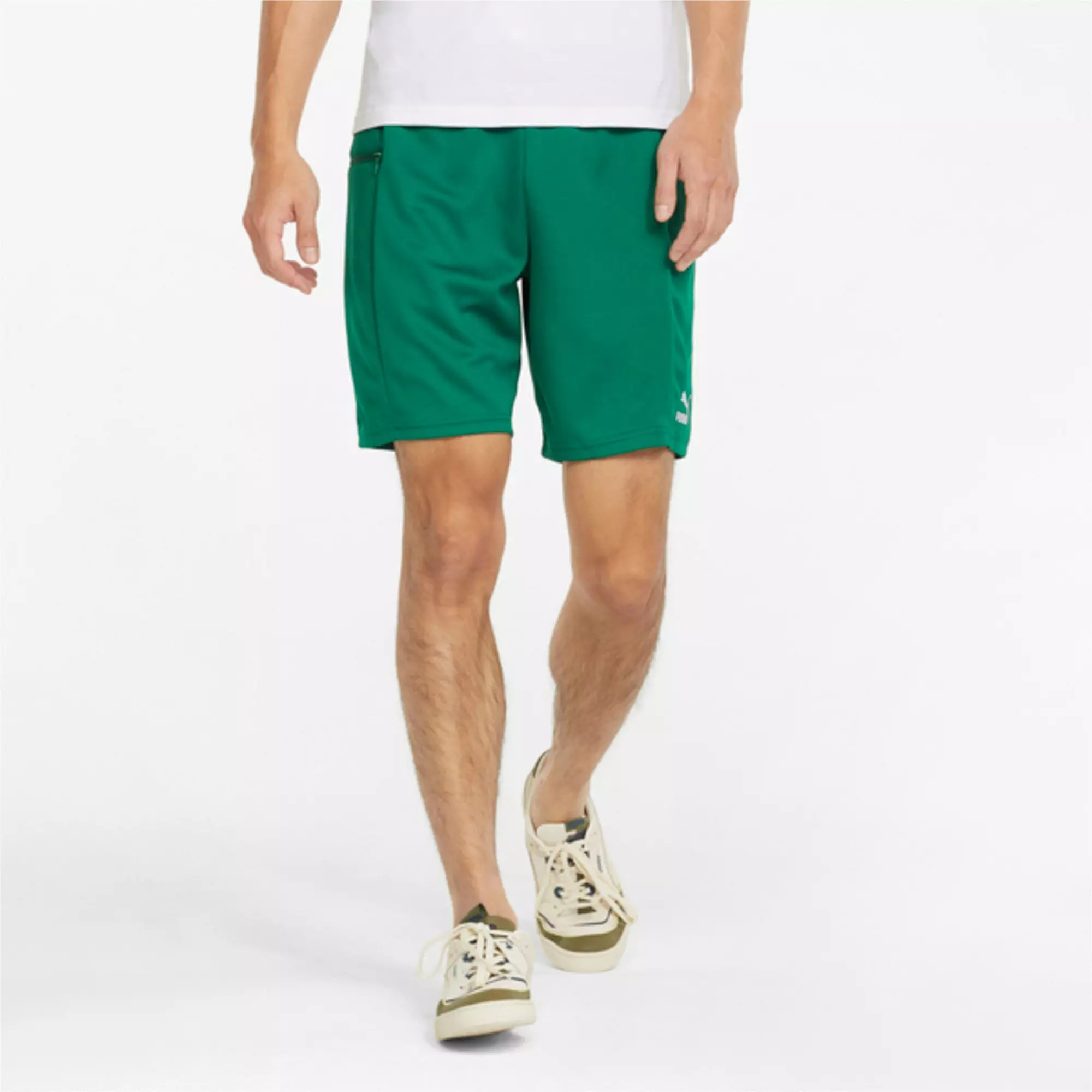PUMA Men's "Green" Tennis Club Piquet 8 Shorts - GREEN