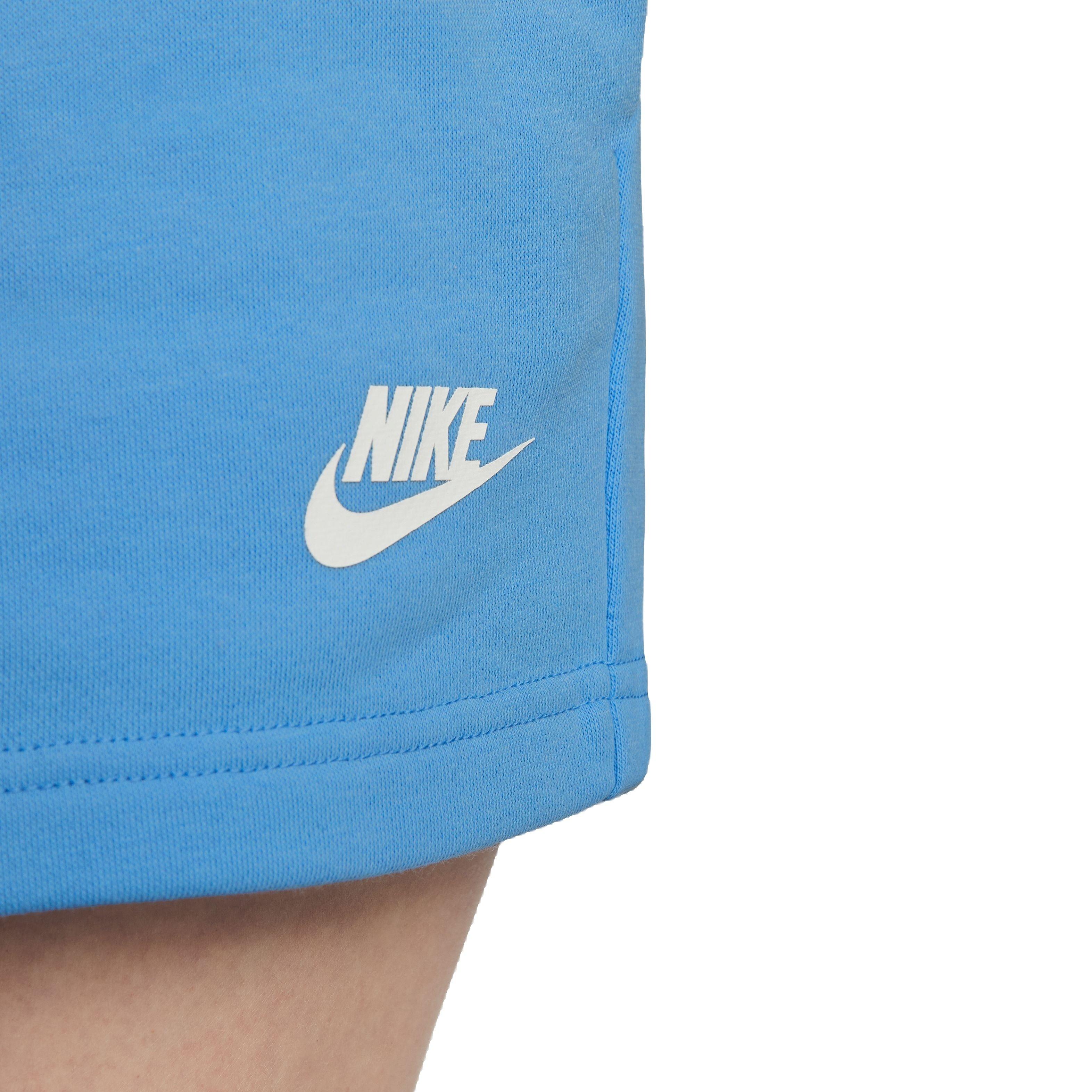 Nike Women's Sportswear Club Fleece "Blue" Shorts - BLUE Thumbnail View 4