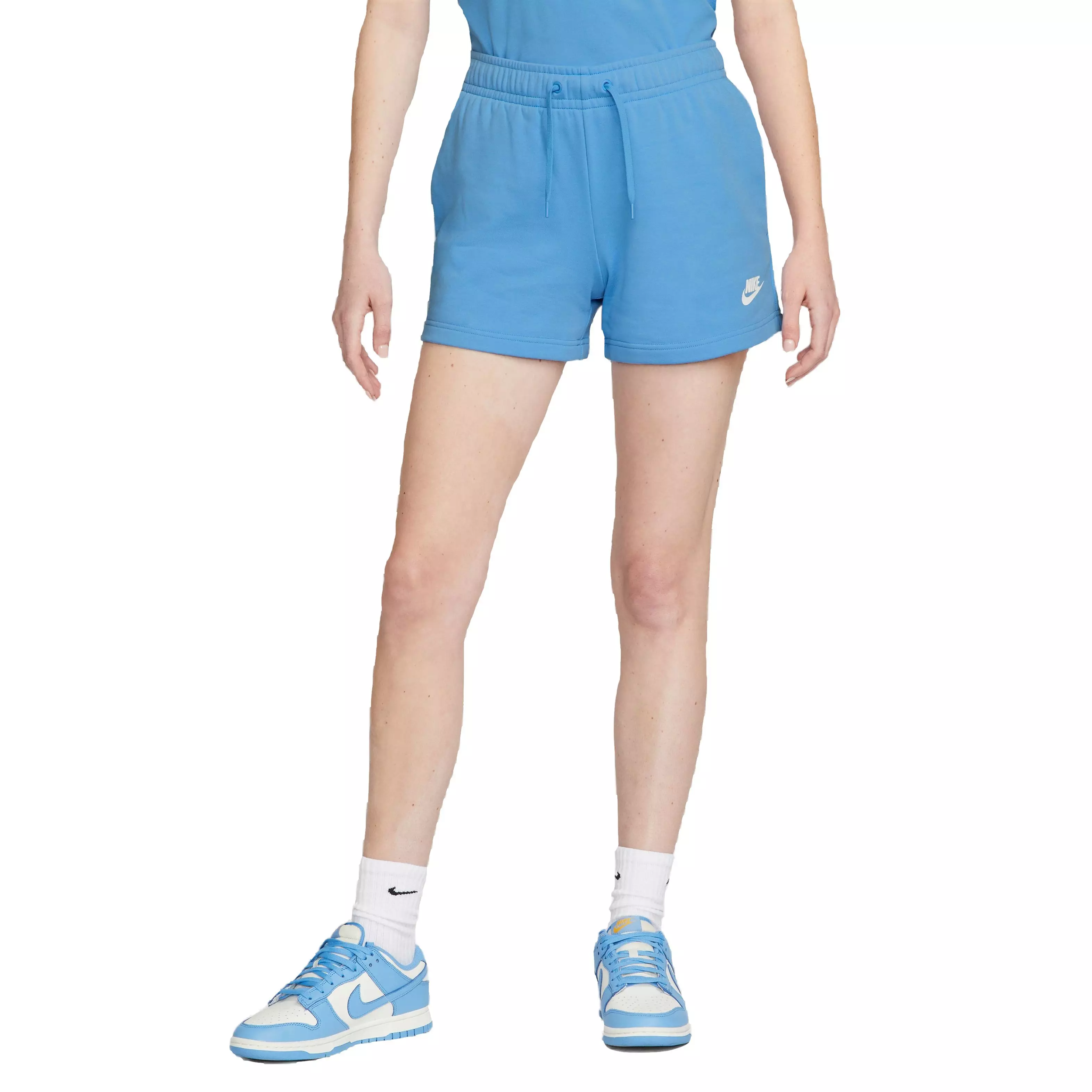 Nike Women's Sportswear Club Fleece "Blue" Shorts - BLUE