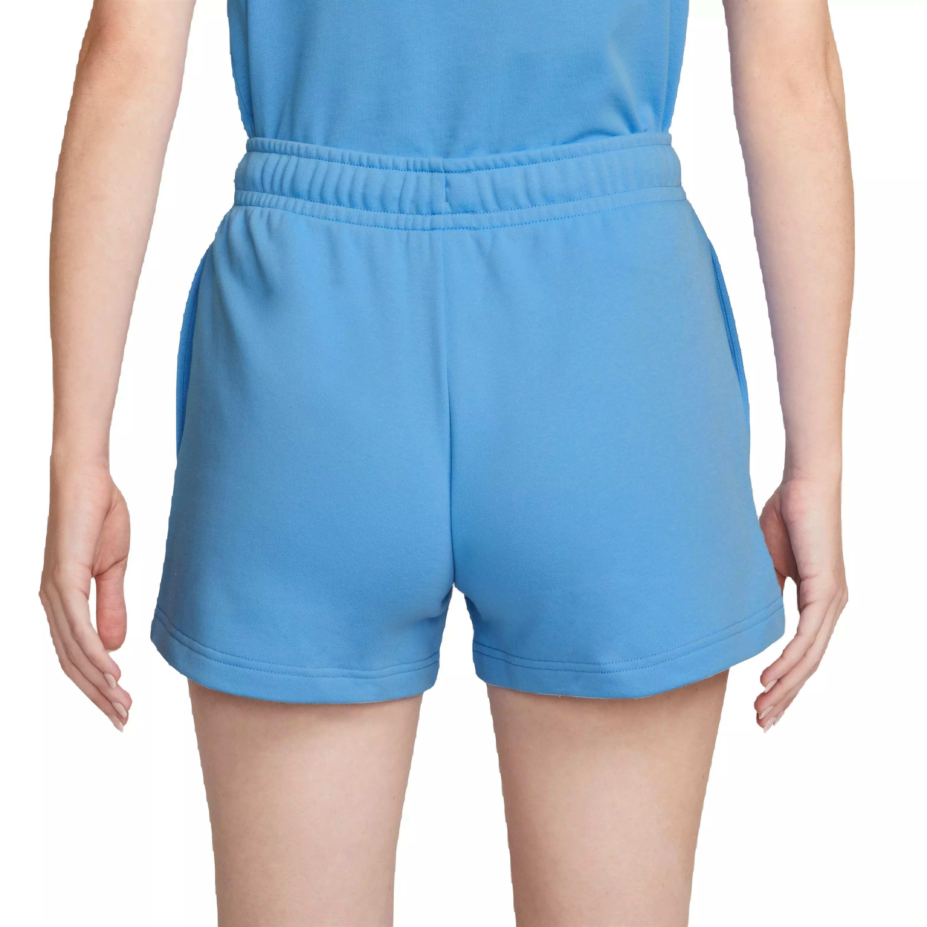 Nike Women's Sportswear Club Fleece "Blue" Shorts - BLUE