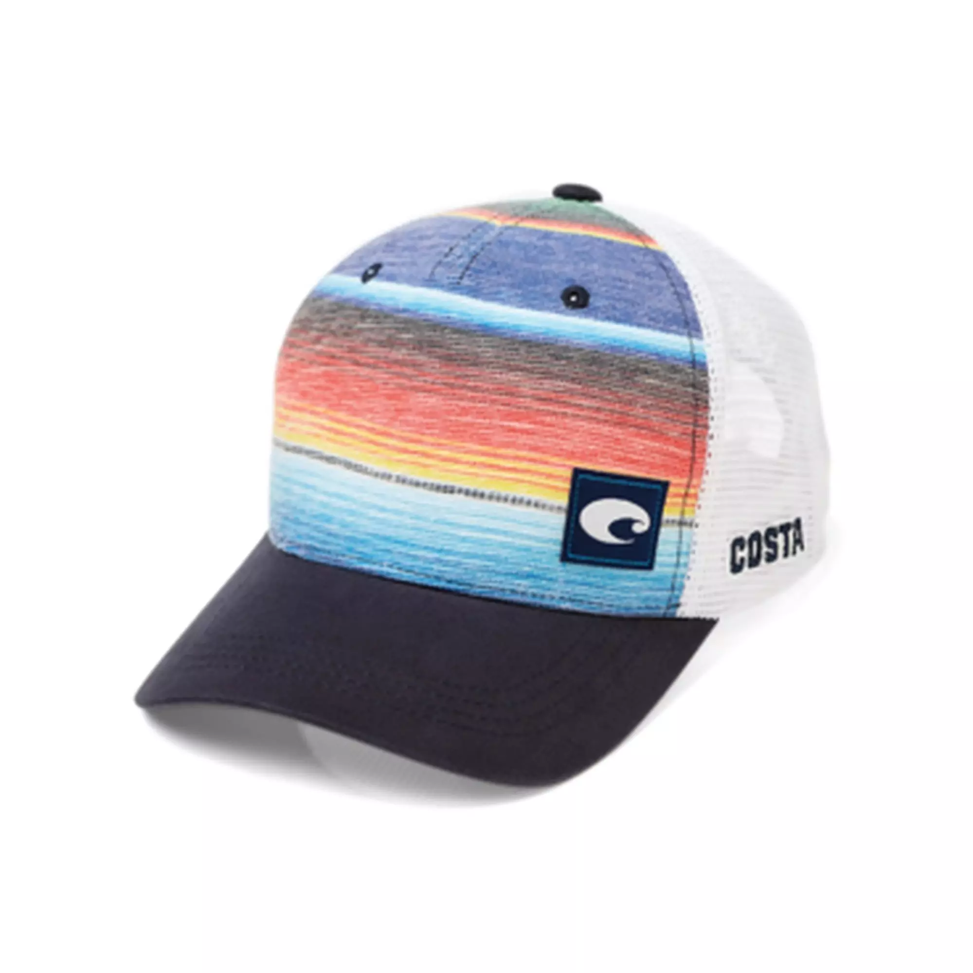 Costa Del Mar Baja Striped Snapback Hat