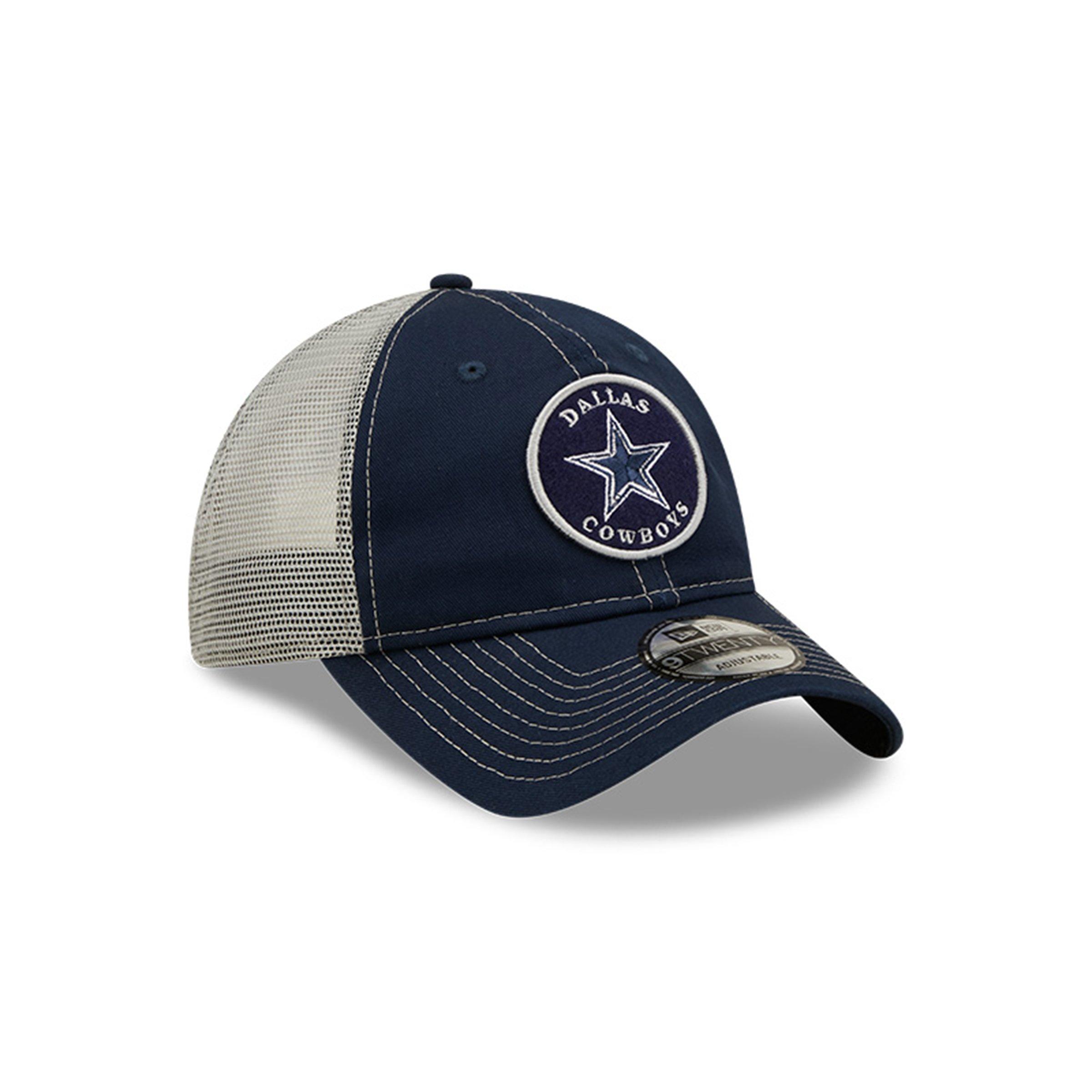 New Era Dallas Cowboys Circle Logo Trucker 9TWENTY Snapback Hat - Hibbett