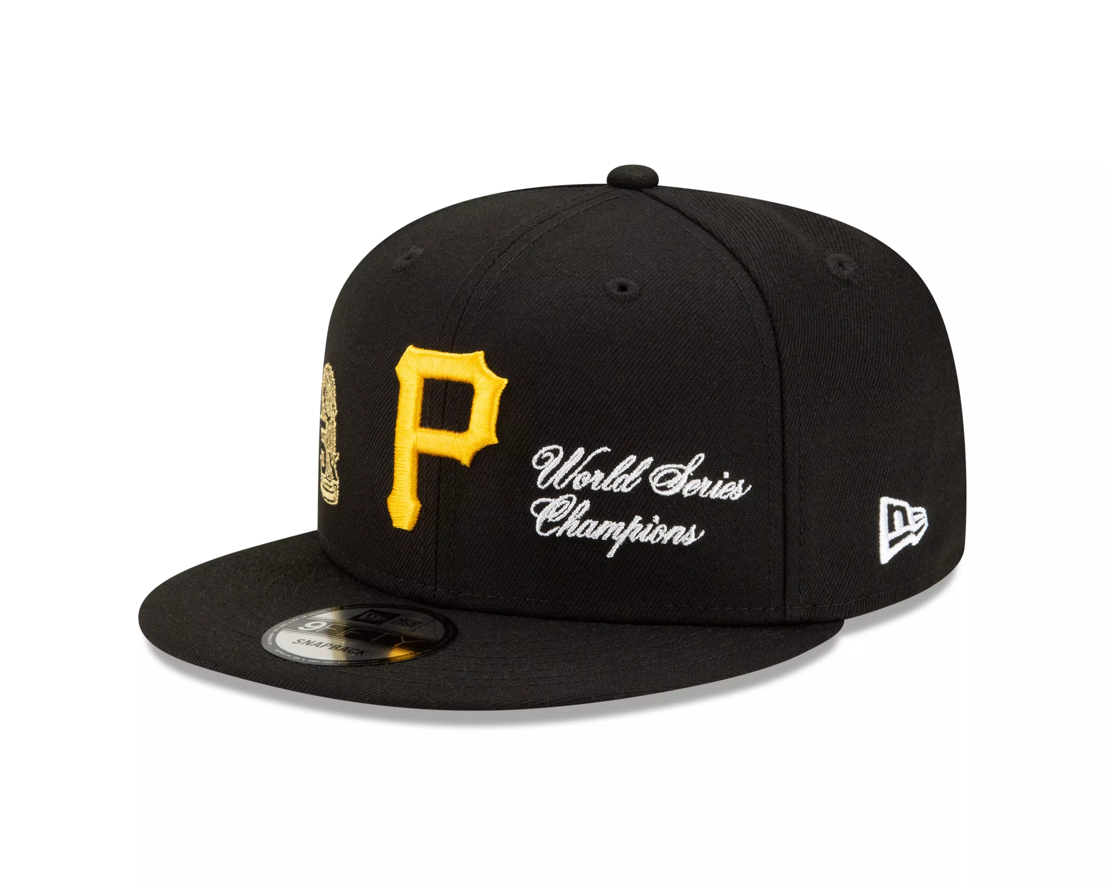 New Era Pittsburgh Pirates World Series Champions 9FIFTY Snapback Hat - BLACK