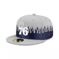 New Era Philadelphia 76ers Georgetown 59FIFTY Fitted Hat - GREY