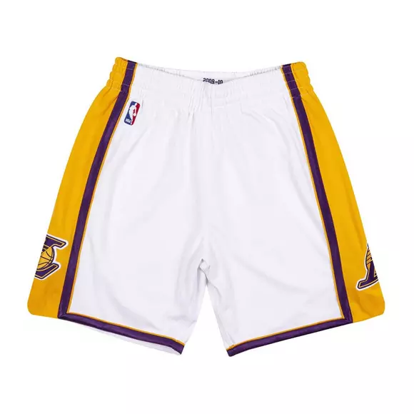 Los Angeles Lakers Black Team Colour Swingman Short By Mitchell & Ness -  Mens
