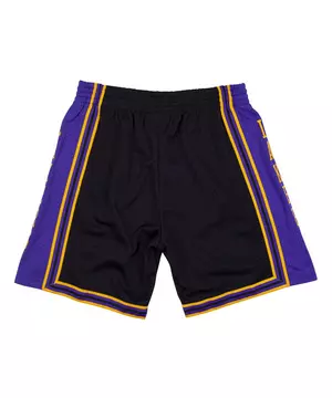 Mitchell & Ness Men's Los Angeles Lakers White Reload Swingman Shorts, Medium