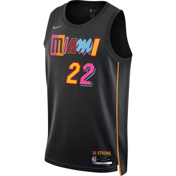 Miami Heat 202122 Swingman Custom Jersey - City Edition - Black in 2023