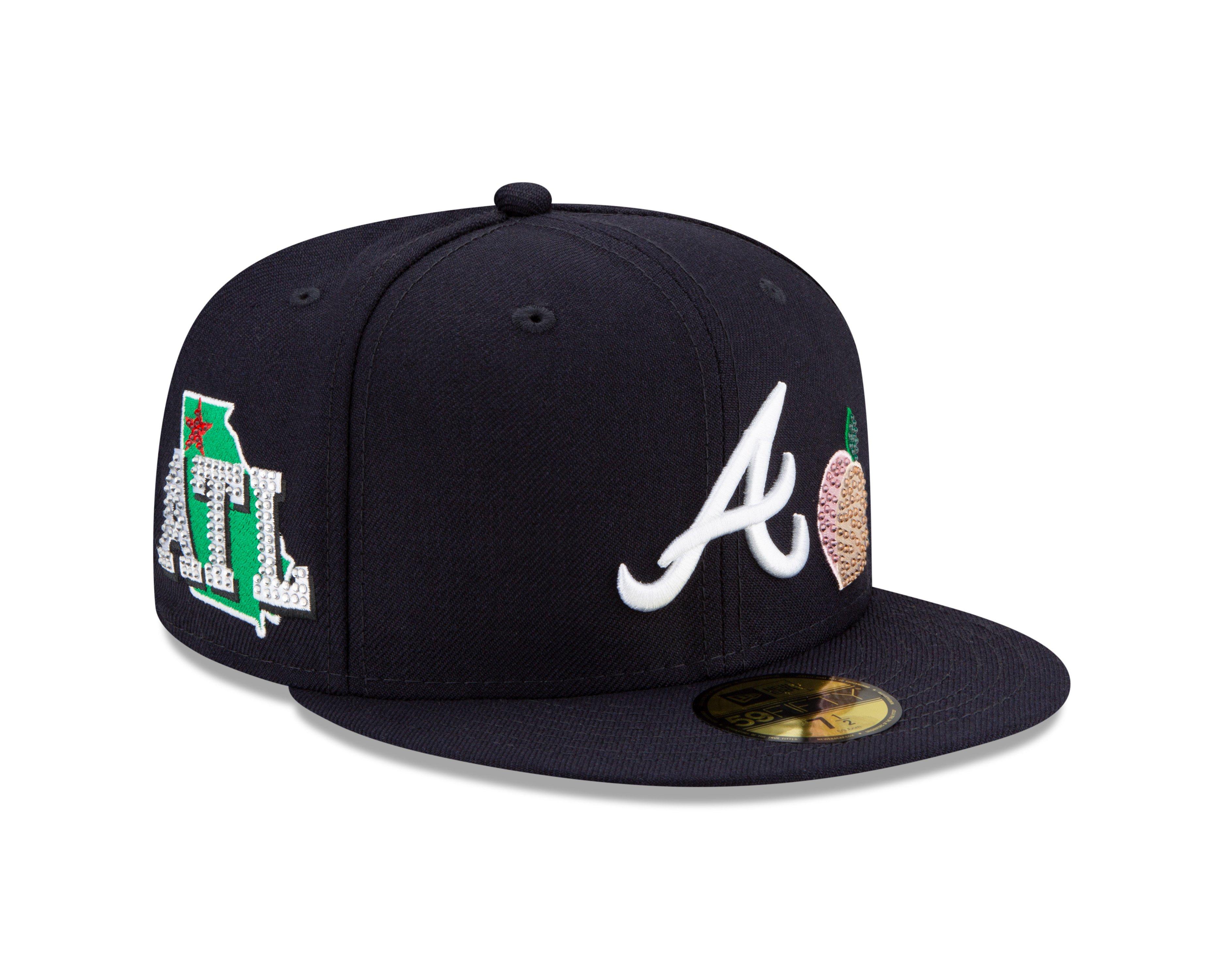 New Era Atlanta Braves Pop Sweat 59FIFTY Fitted Hat - Hibbett