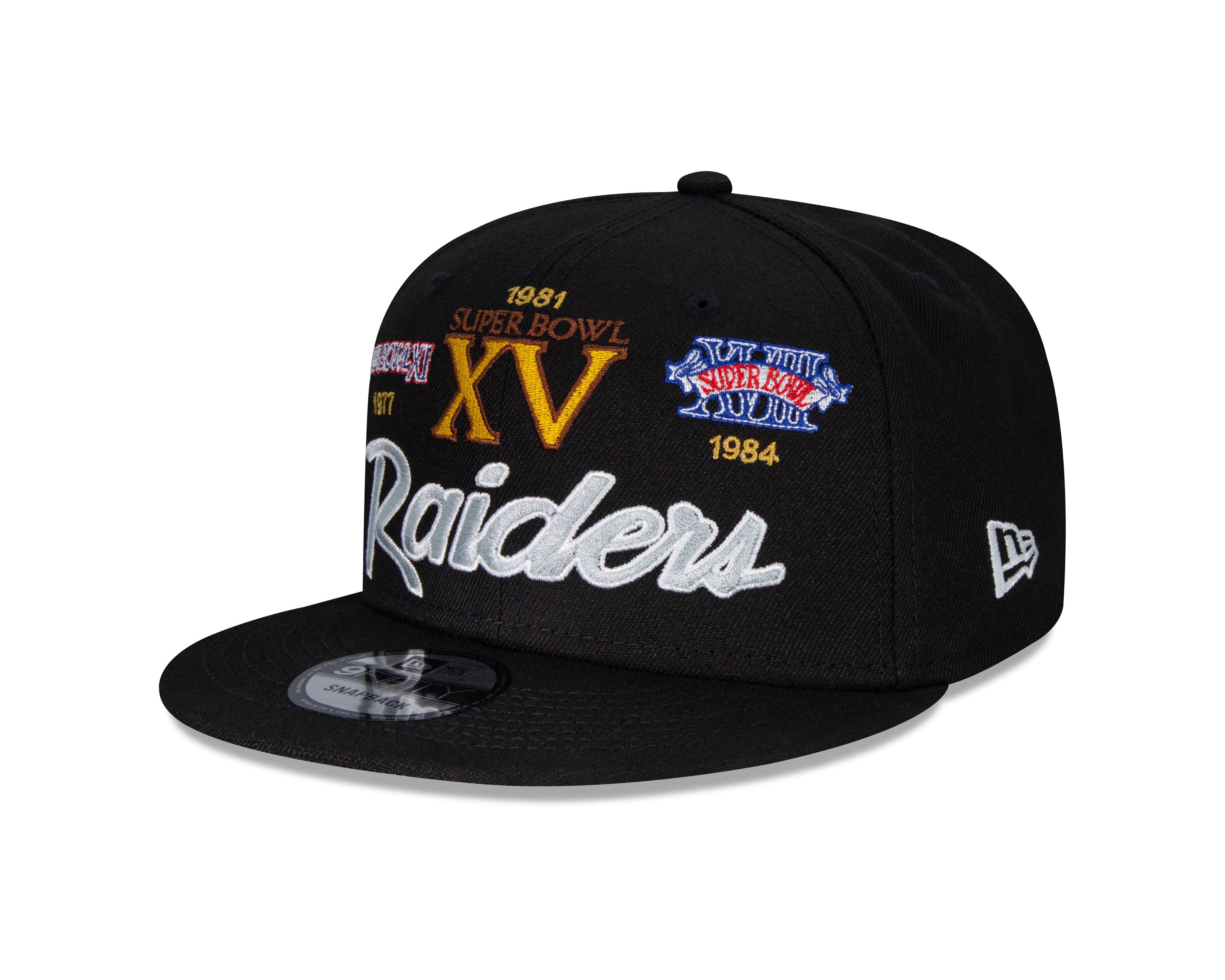 Oakland LA Raiders NFL Vintage 3X Super Bowl Champions Snapback