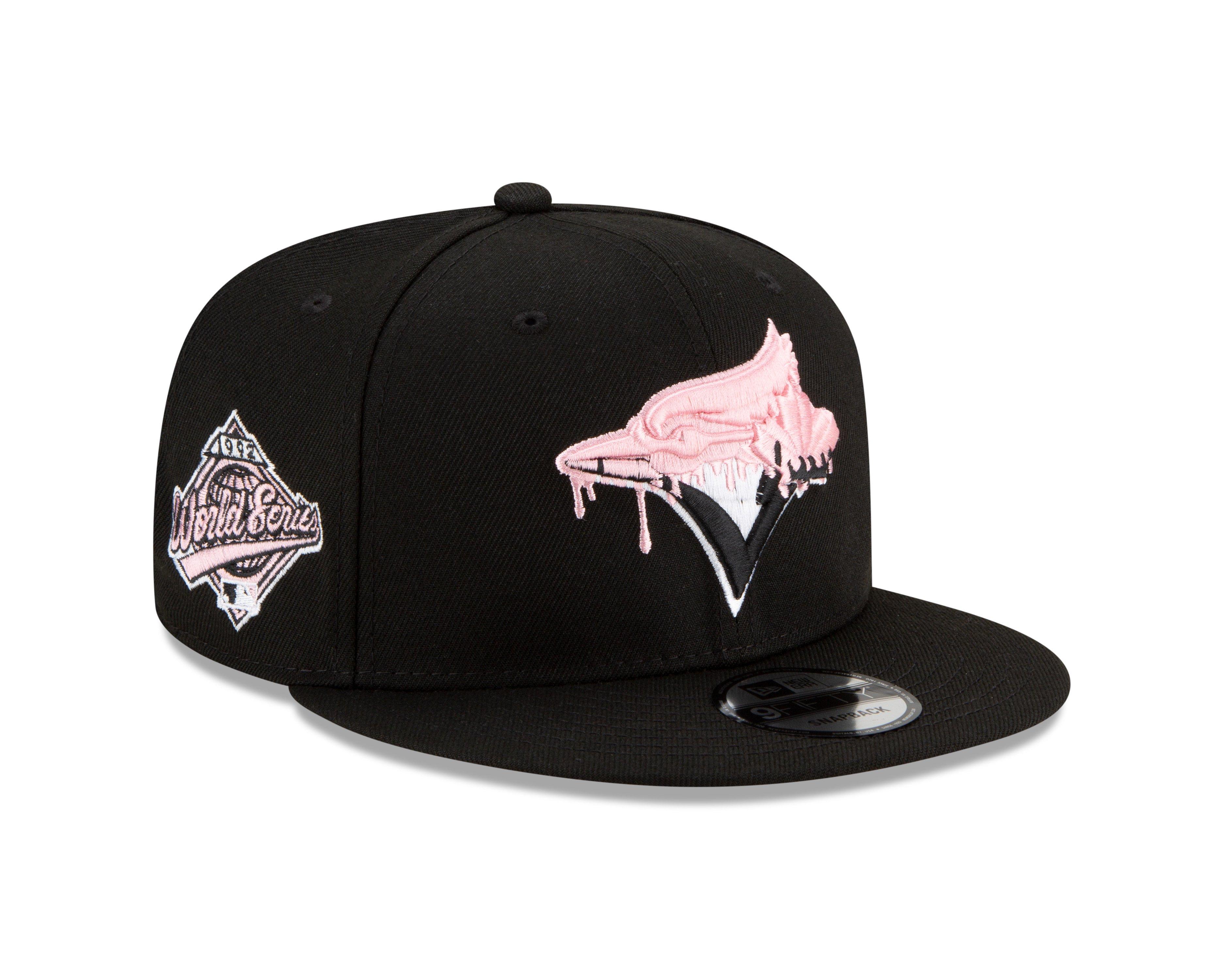 Pink Glazed Coll. Blue Jays New Era 59FIFTY Gray & Graphite Hat