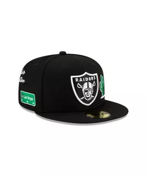 Men's Las Vegas Raiders New Era Black Team Local 59FIFTY Fitted Hat