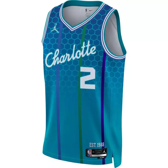 Nike Men's Charlotte Hornets LaMelo Ball #1 Teal Dri-FIT Swingman Jersey