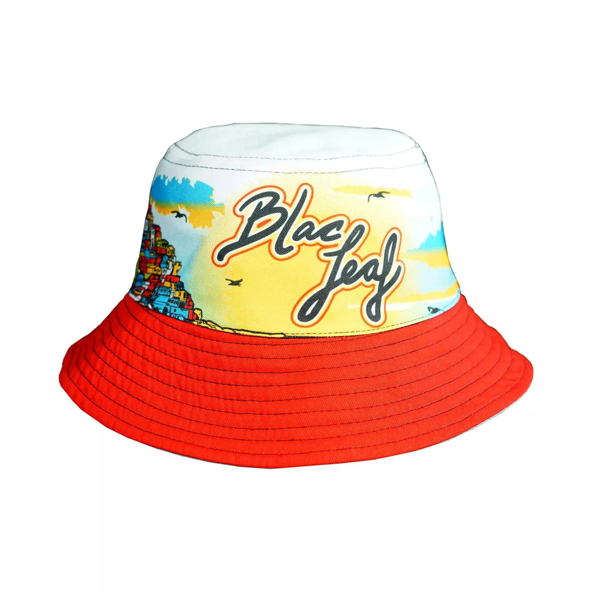 Blac Leaf Enjoy Life Reversible Bucket Hat - WHITE