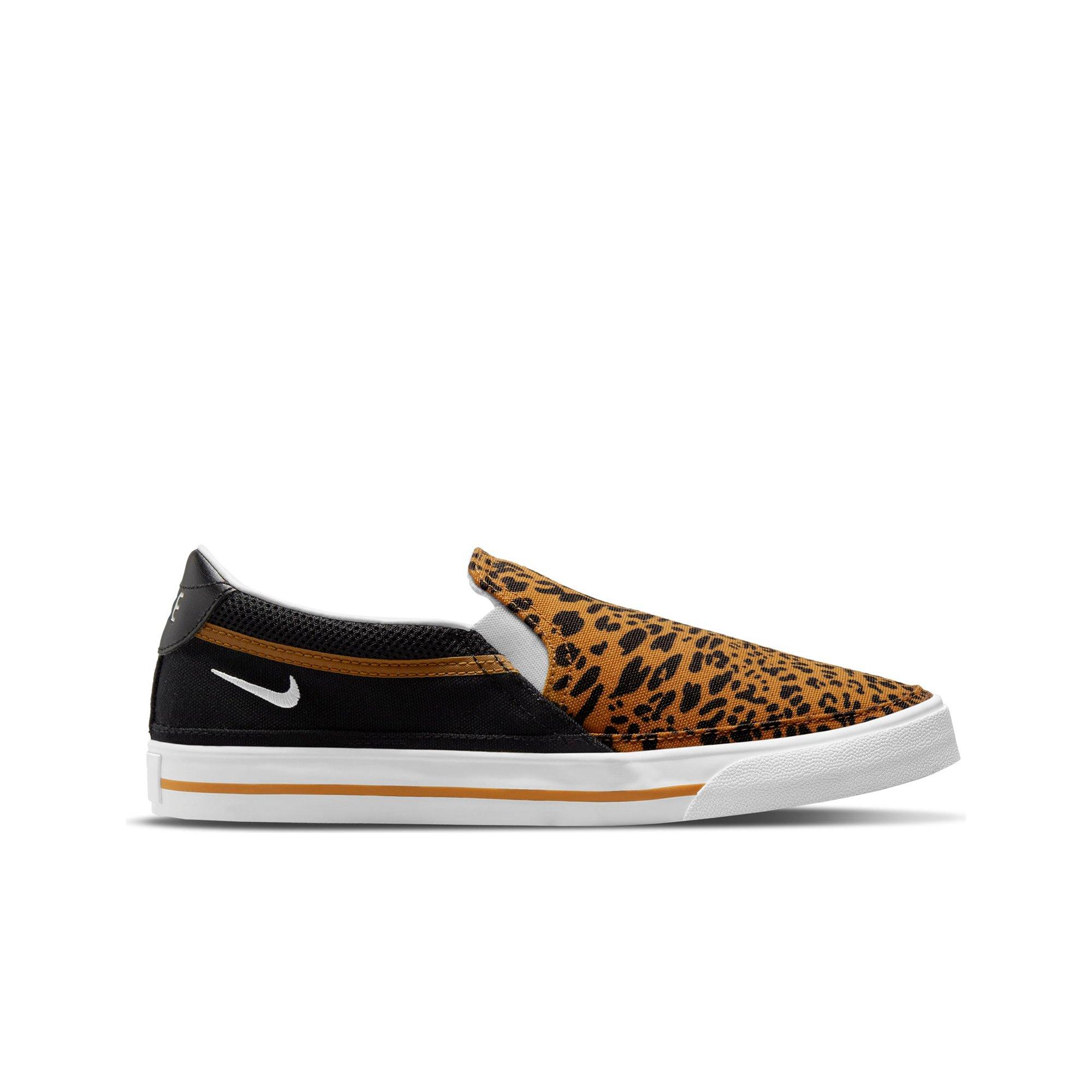 Nike Court Legacy Cheetah Brown/Black Women's Slip-On | lupon.gov.ph